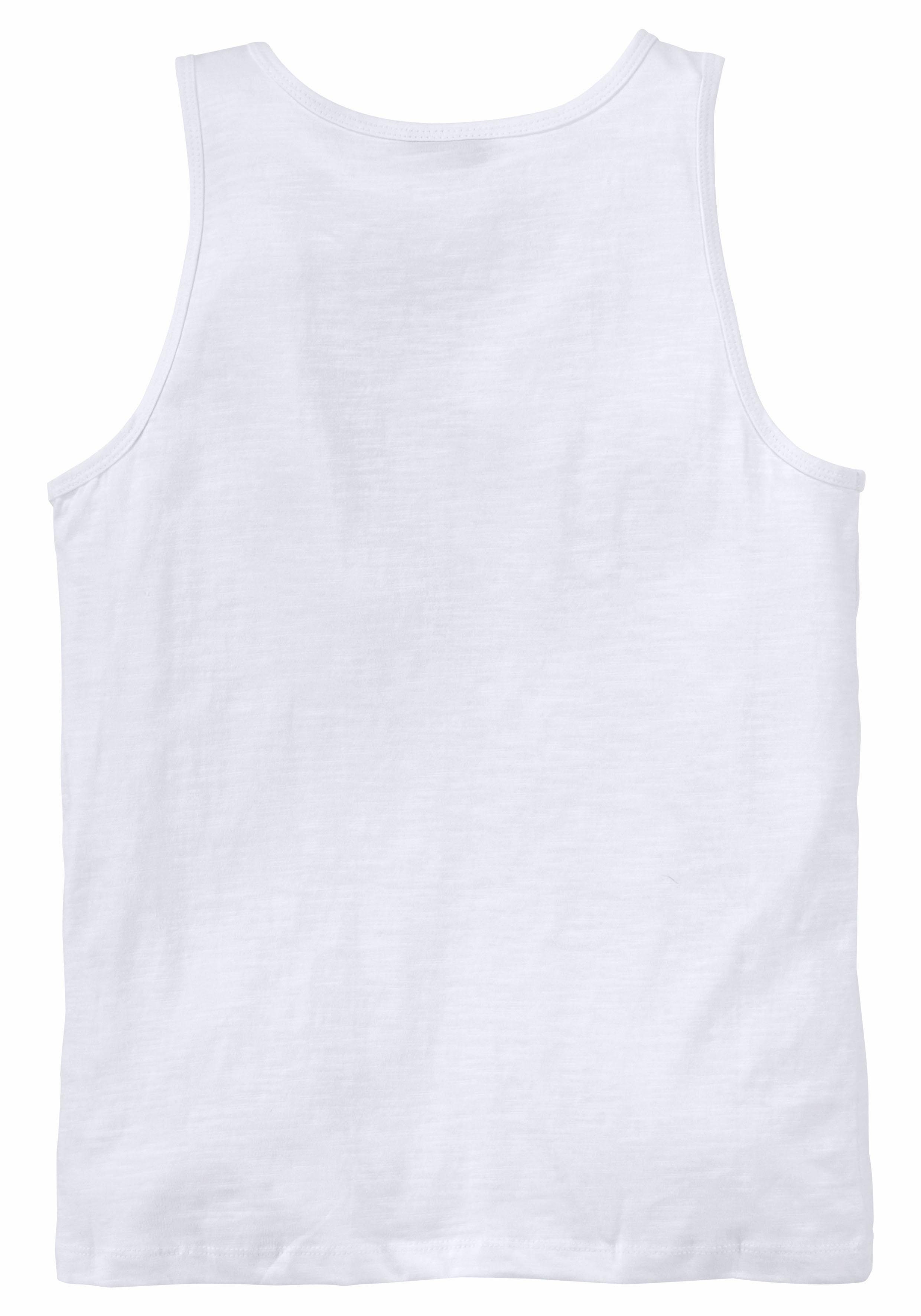 Chiemsee Tanktop Basic met logoprint in contrast