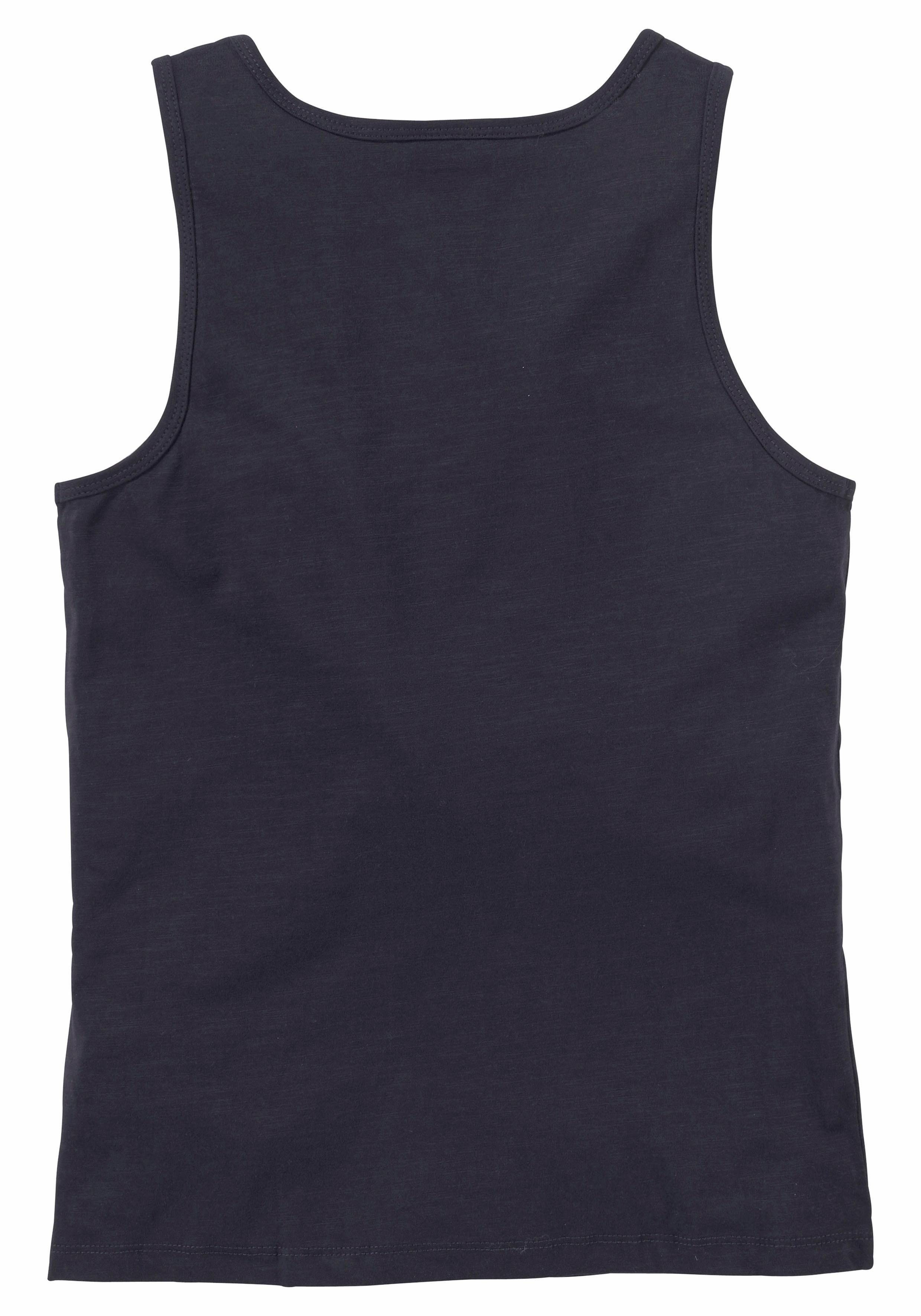 Chiemsee Tanktop Basic met logoprint in contrast