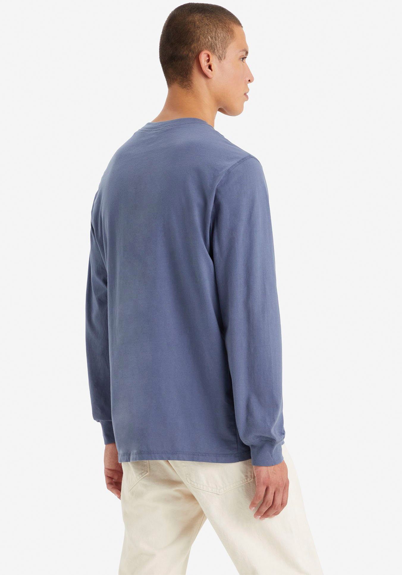 Levi's® Shirt met lange mouwen 4 BUTTON HENLEY BLUES
