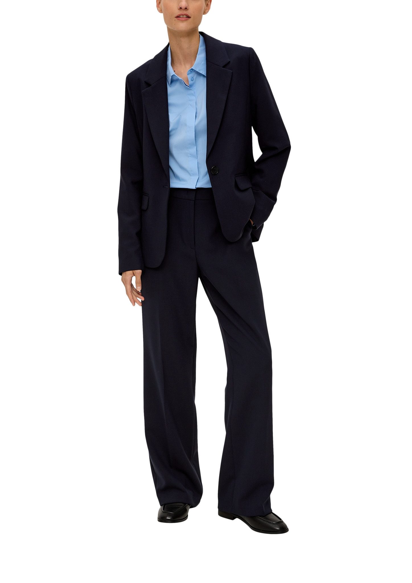 s.Oliver BLACK LABEL Persplooibroek in unikleur