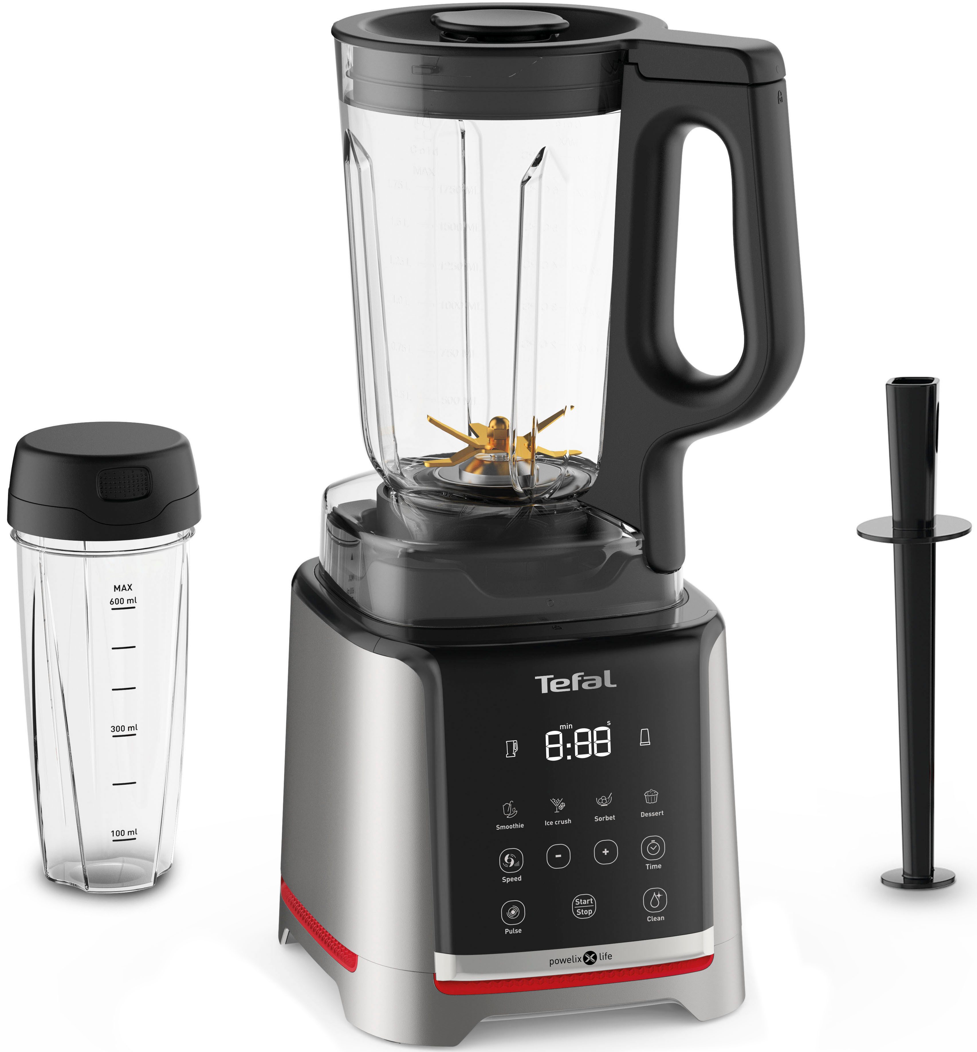 Tefal Blender BL91HD Infiny Mix+ Highspeed 5 automatische programma's, messen met...