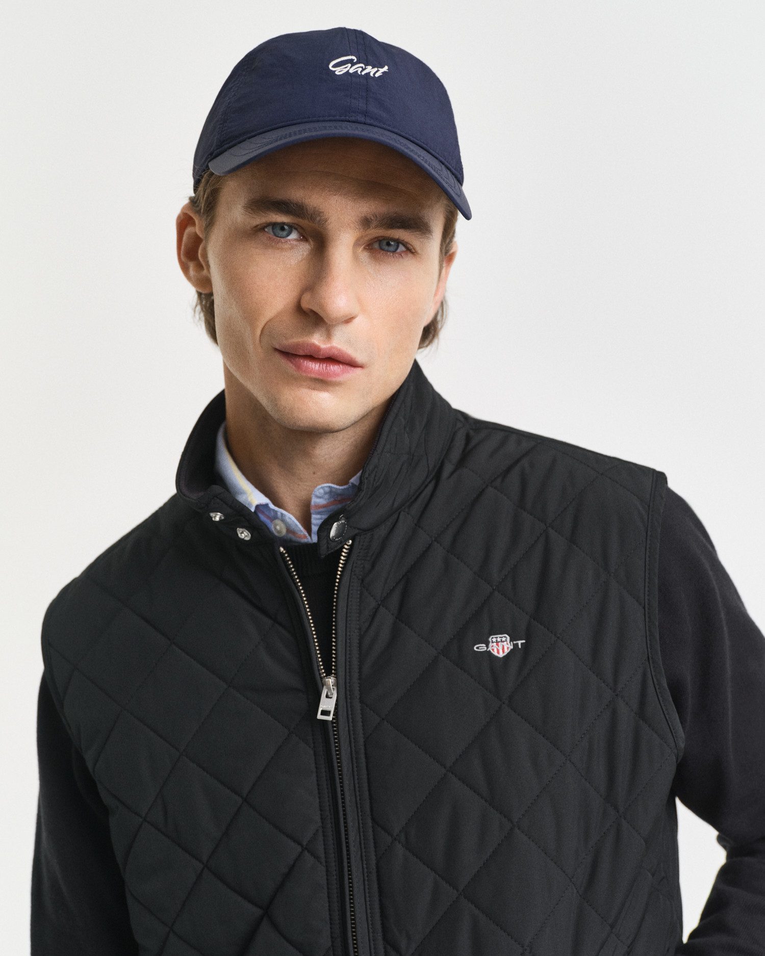 Gant Bodywarmer QUILTED WINDCHEATER VEST met wattering van gerecycled polyester