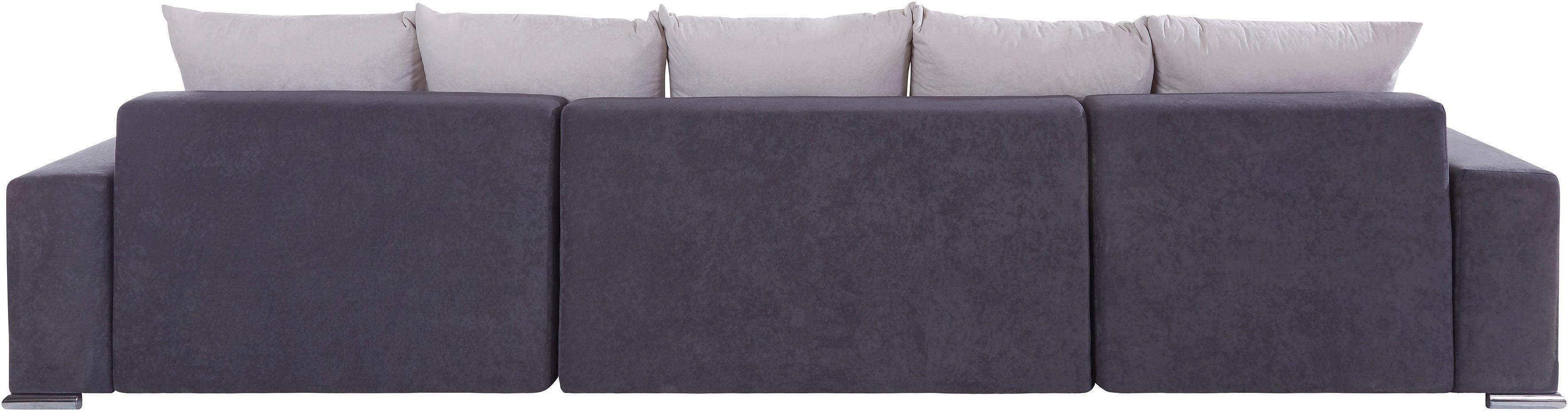COLLECTION AB Zithoek XXL-Josy U-vorm, breedte 333 cm, met 2 recamieren 77 & 97 cm