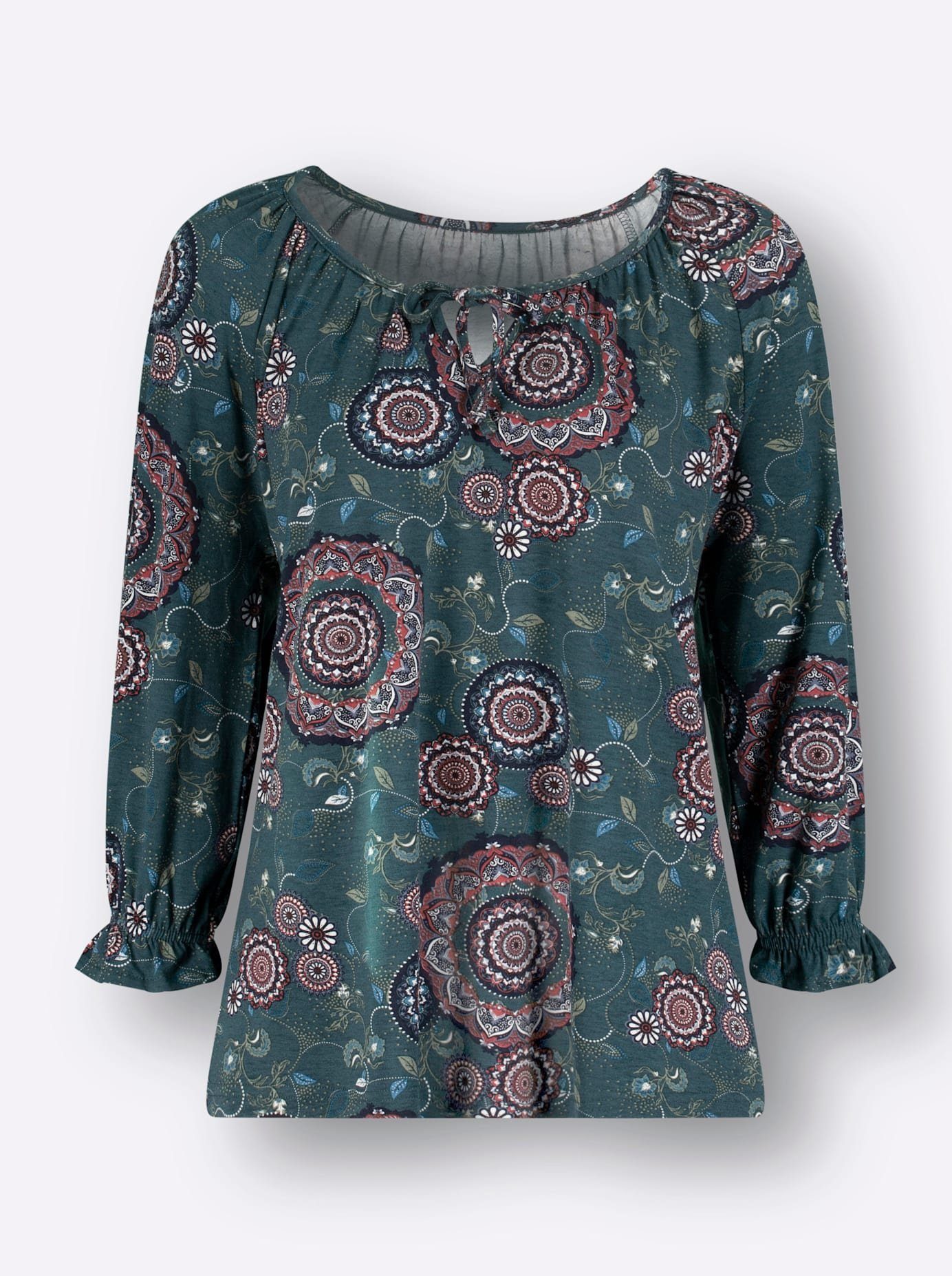 Classic Inspirationen Shirt met 3/4-mouwen Gedessineerd shirt (1-delig)
