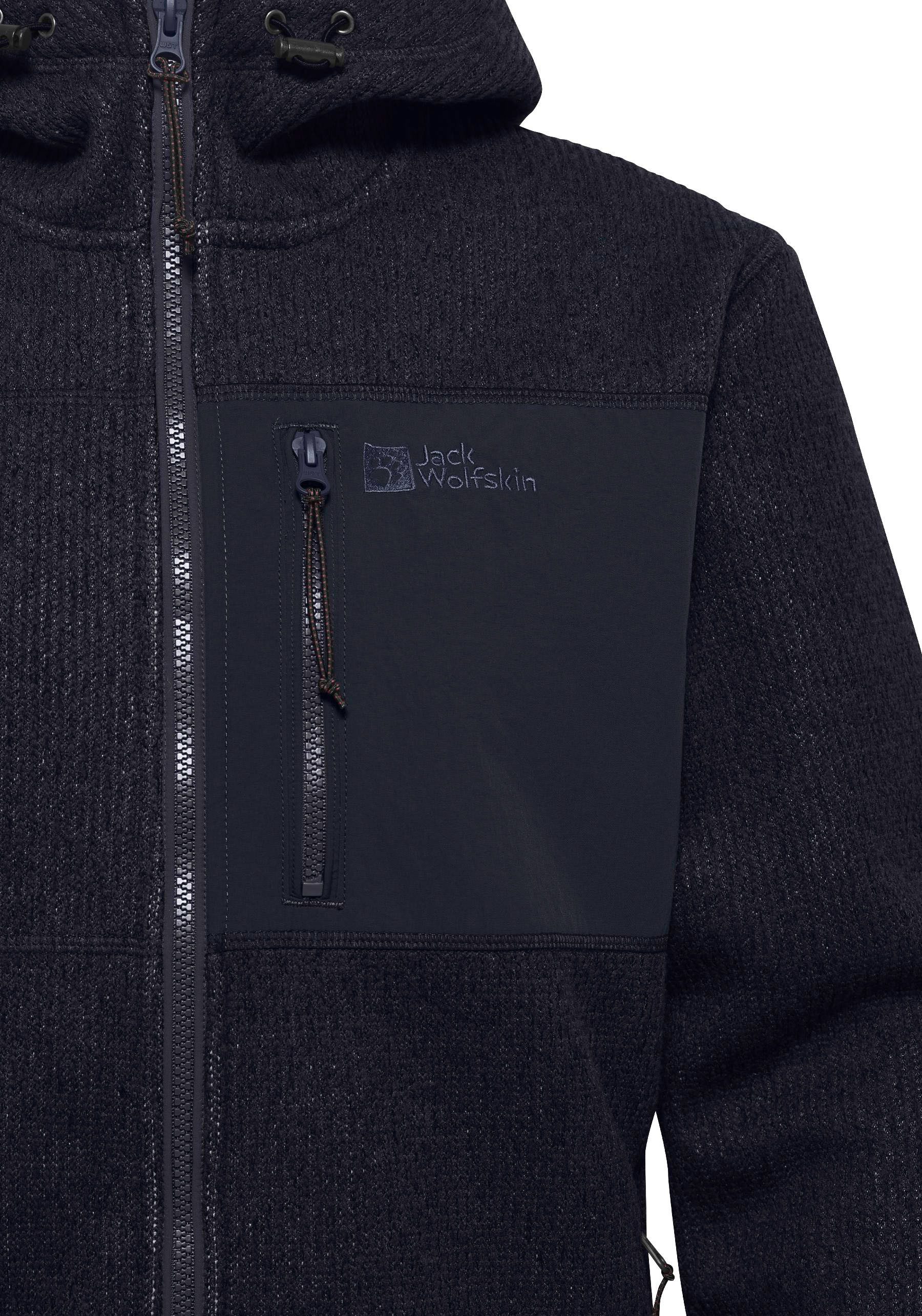 Jack Wolfskin Gebreid fleecejack Haardvuur