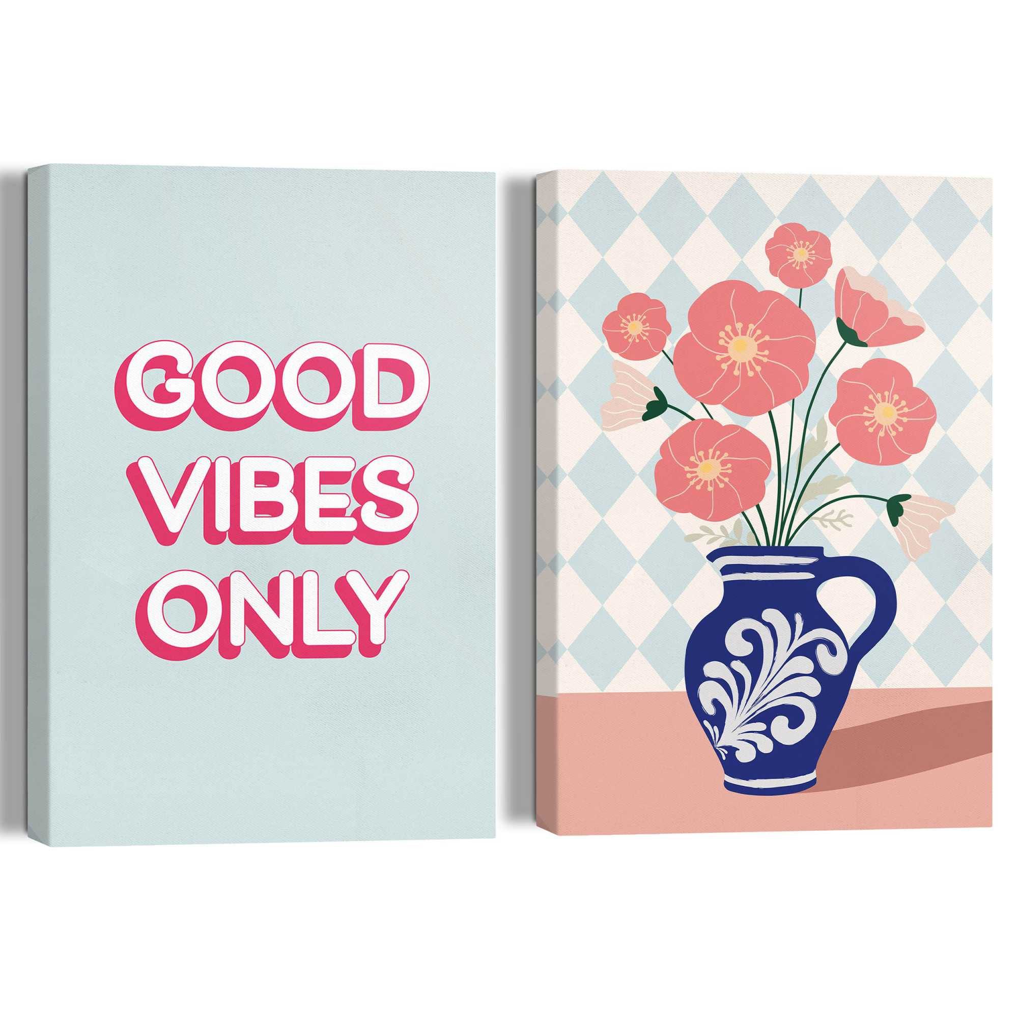 Reinders! Artprint op linnen Good Vibes Only