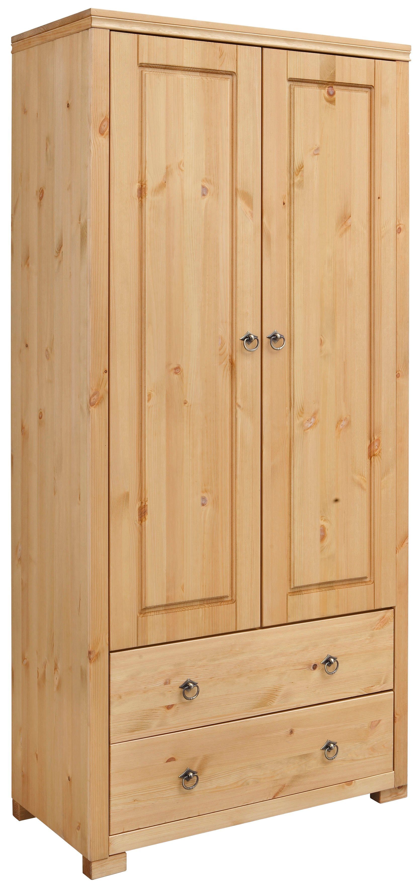 home affaire kledingkast gotland hoogte 178 cm, met houten deuren beige