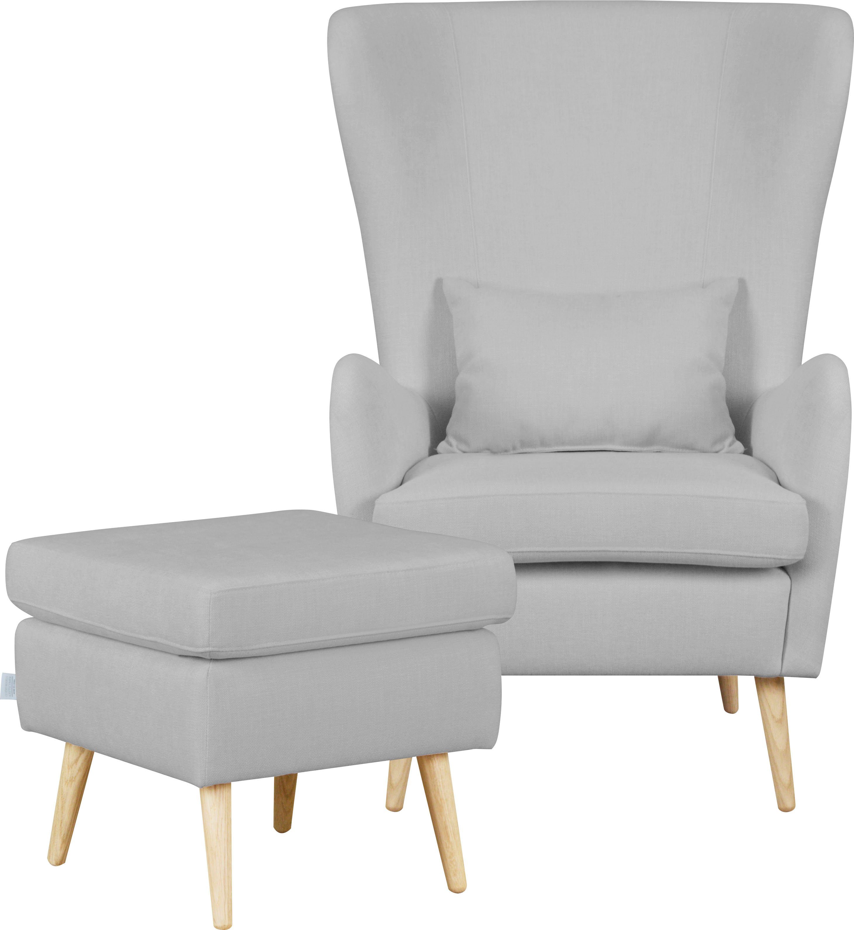 Guido Maria Kretschmer Home&Living Fauteuil Sallito incl. hocker, de kleinere versie van salla, in 6