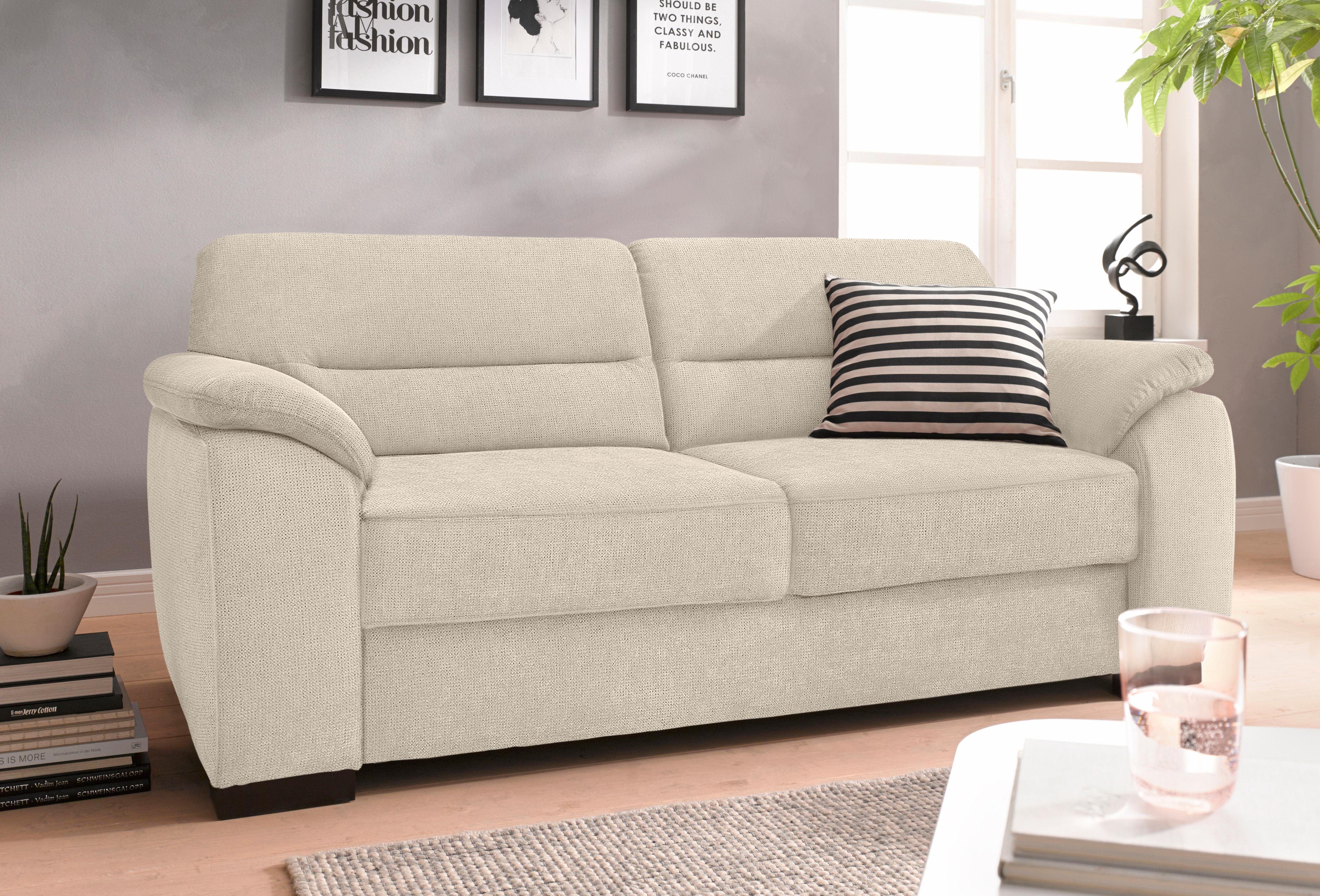 sit&more 3-zitsbank Montego met binnenvering beige, 3-zitsbanken