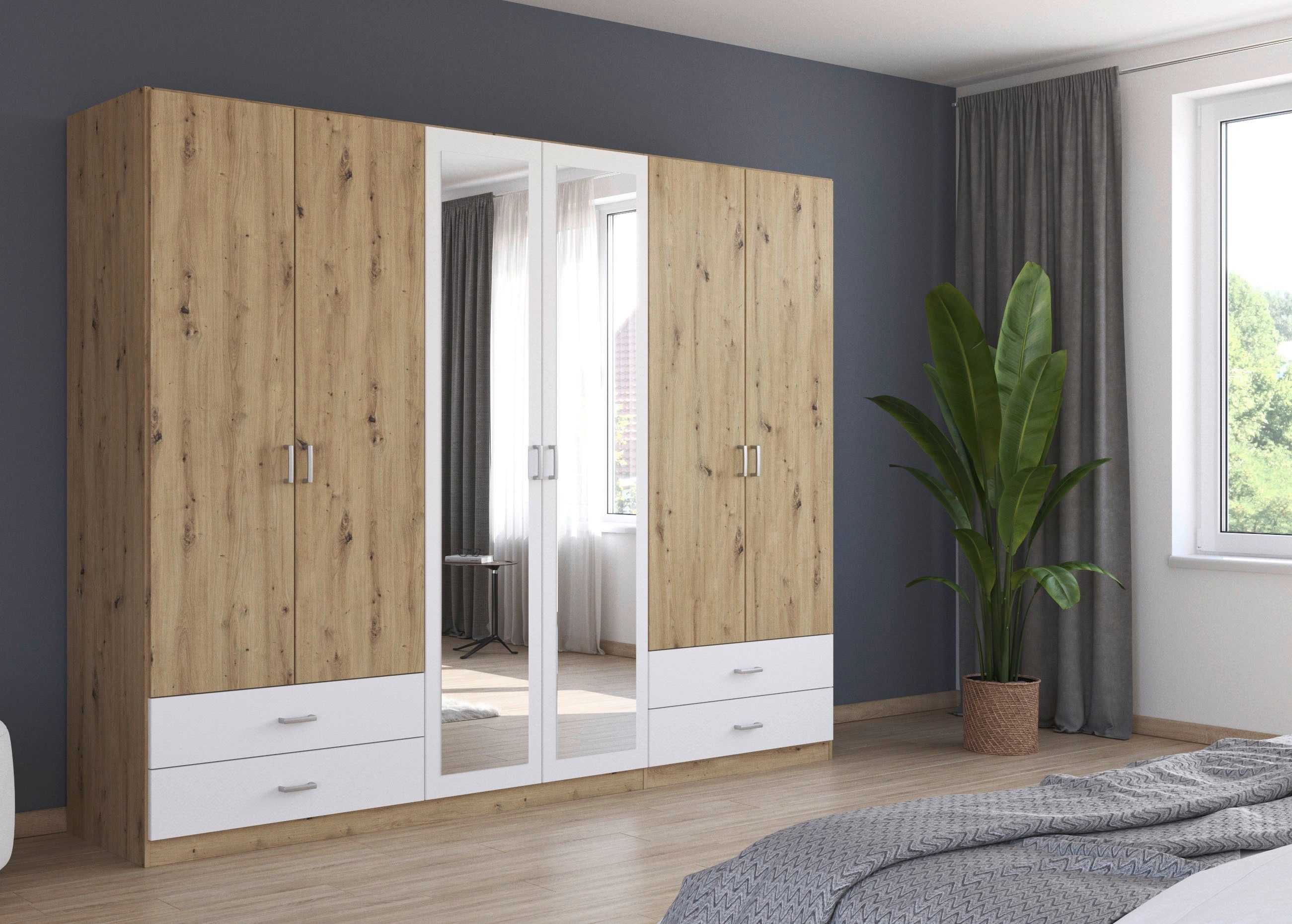 rauch Draaideurkast Borbona Kledingkast kast garderobe waskast BORBONA in 2 breedtes