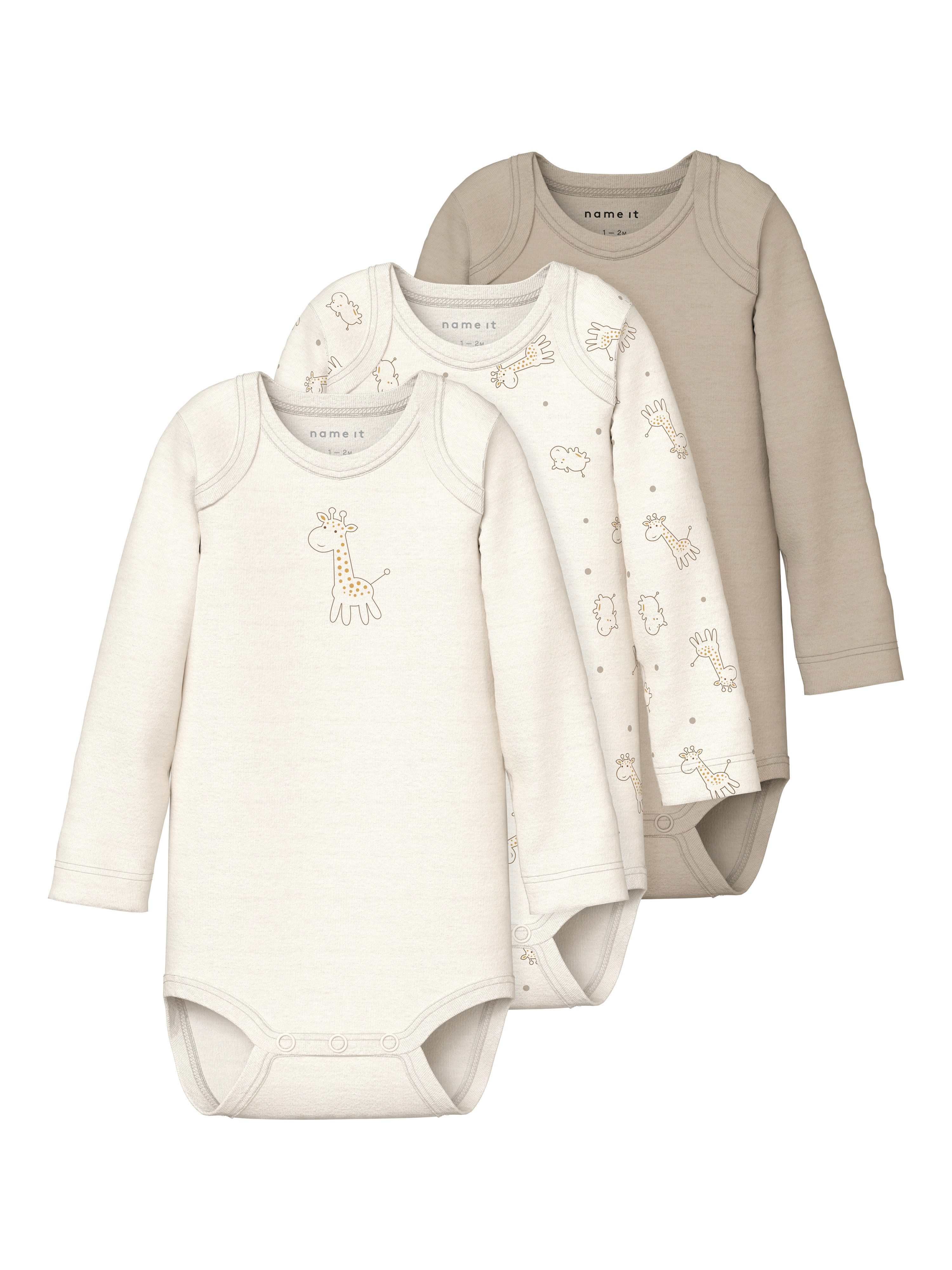 Name It Body NBNBODY 3P LS JET STREAM GIRAFFE NOOS (set, 3-delig)