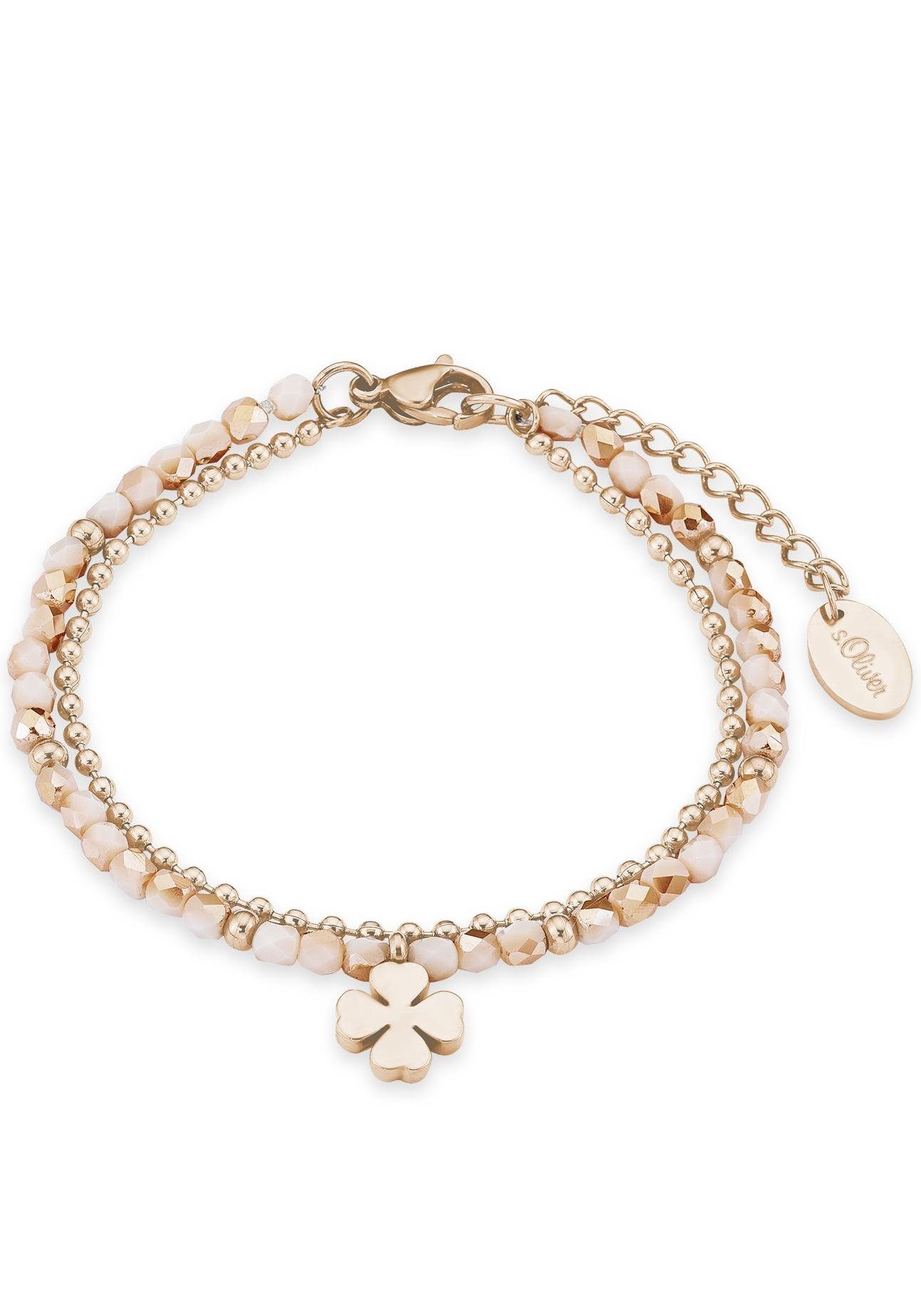 s.Oliver Armband Klaver, 2018361 dames armbanden oranje
