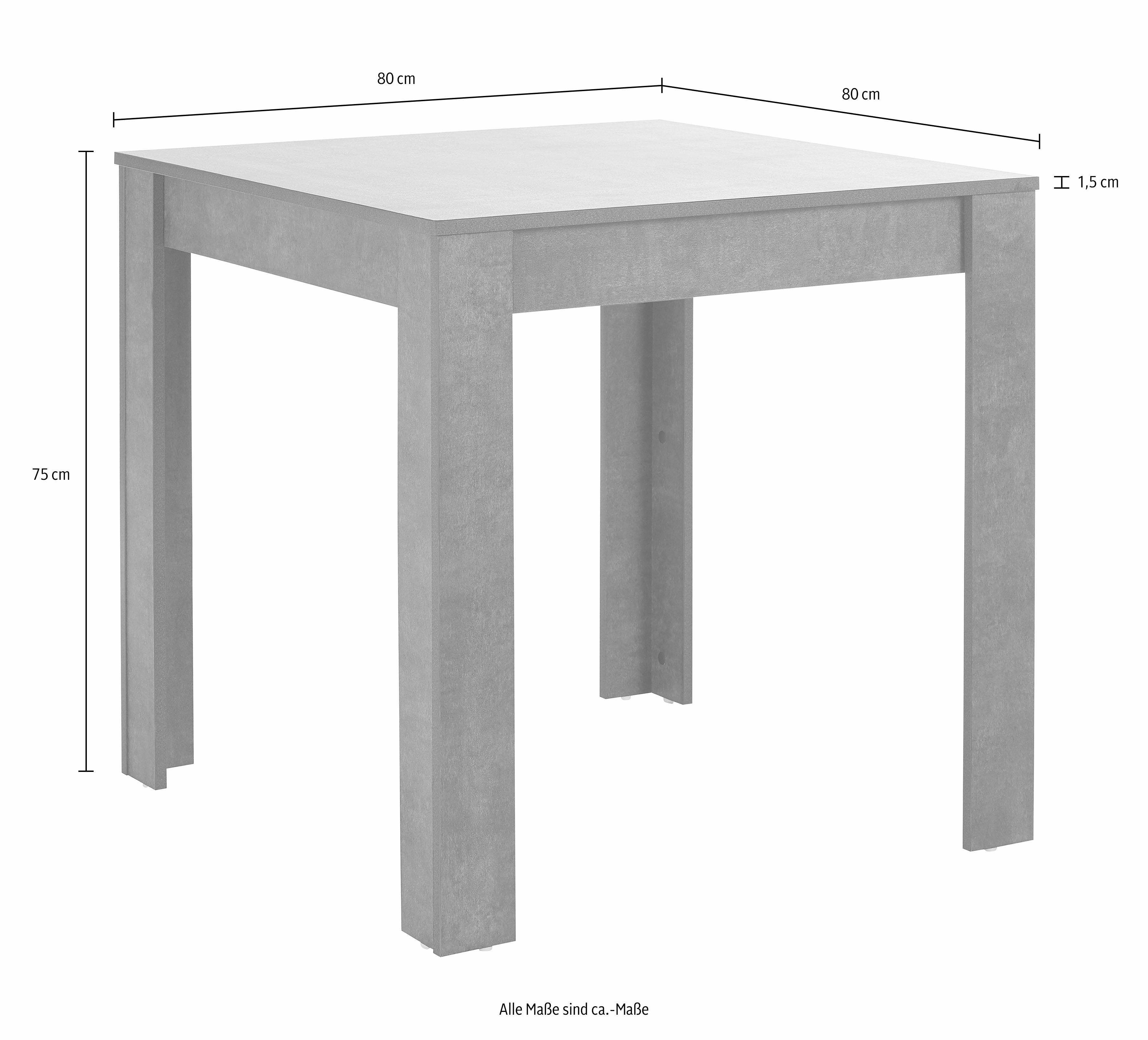 INOSIGN Eethoek Lynn + Brooke met tafel in leisteenkleur, breedte 80 cm (set)