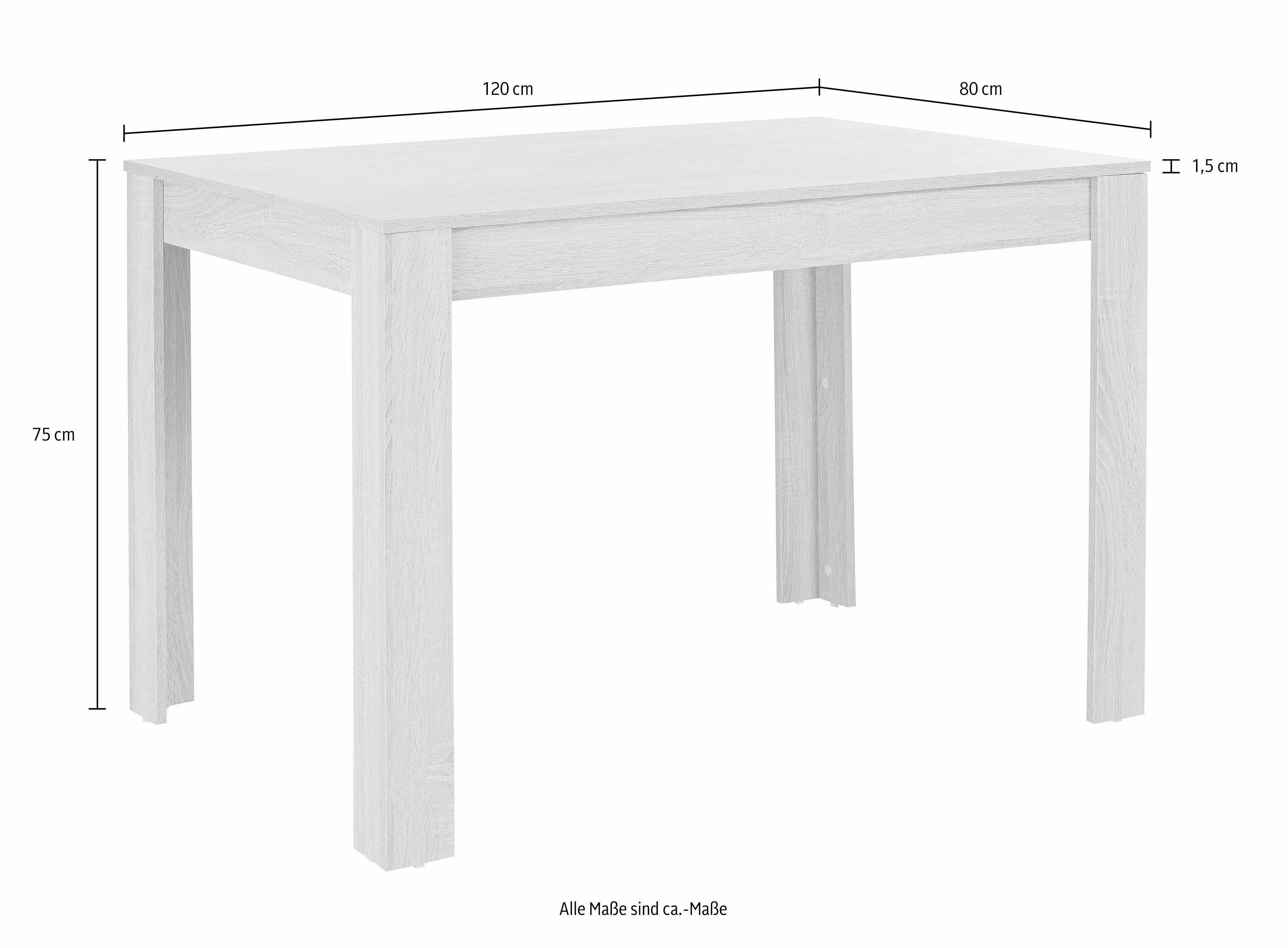 INOSIGN Eethoek TOPSELLER! Tafel, stoel, OTTOs keuze (set, 5-delig)