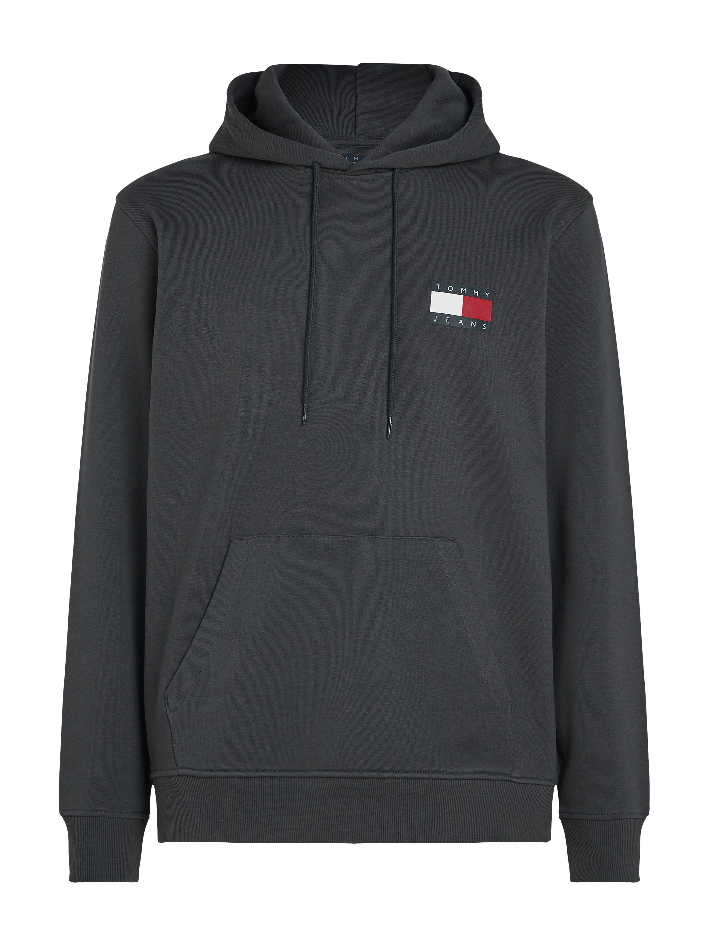 TOMMY JEANS Sweatshirt TJM REG ESSENTIAL FLAG HOOD EXT met bedrukte merklogo op borsthoogte