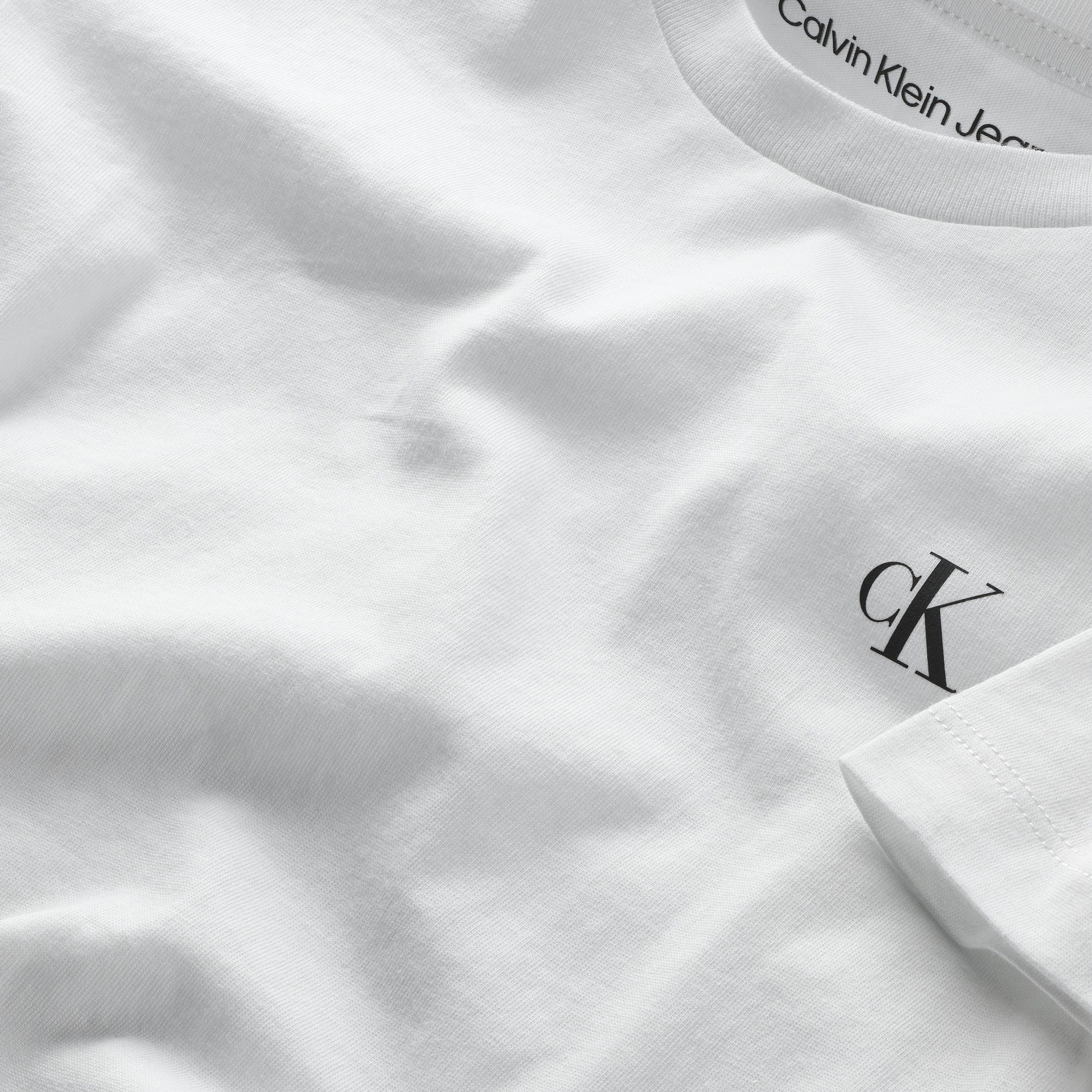 Calvin Klein T-shirt 2-PACK MONOGRAM TOP voor kinderen tot 16 jaar met logo-opdruk (2-delig)