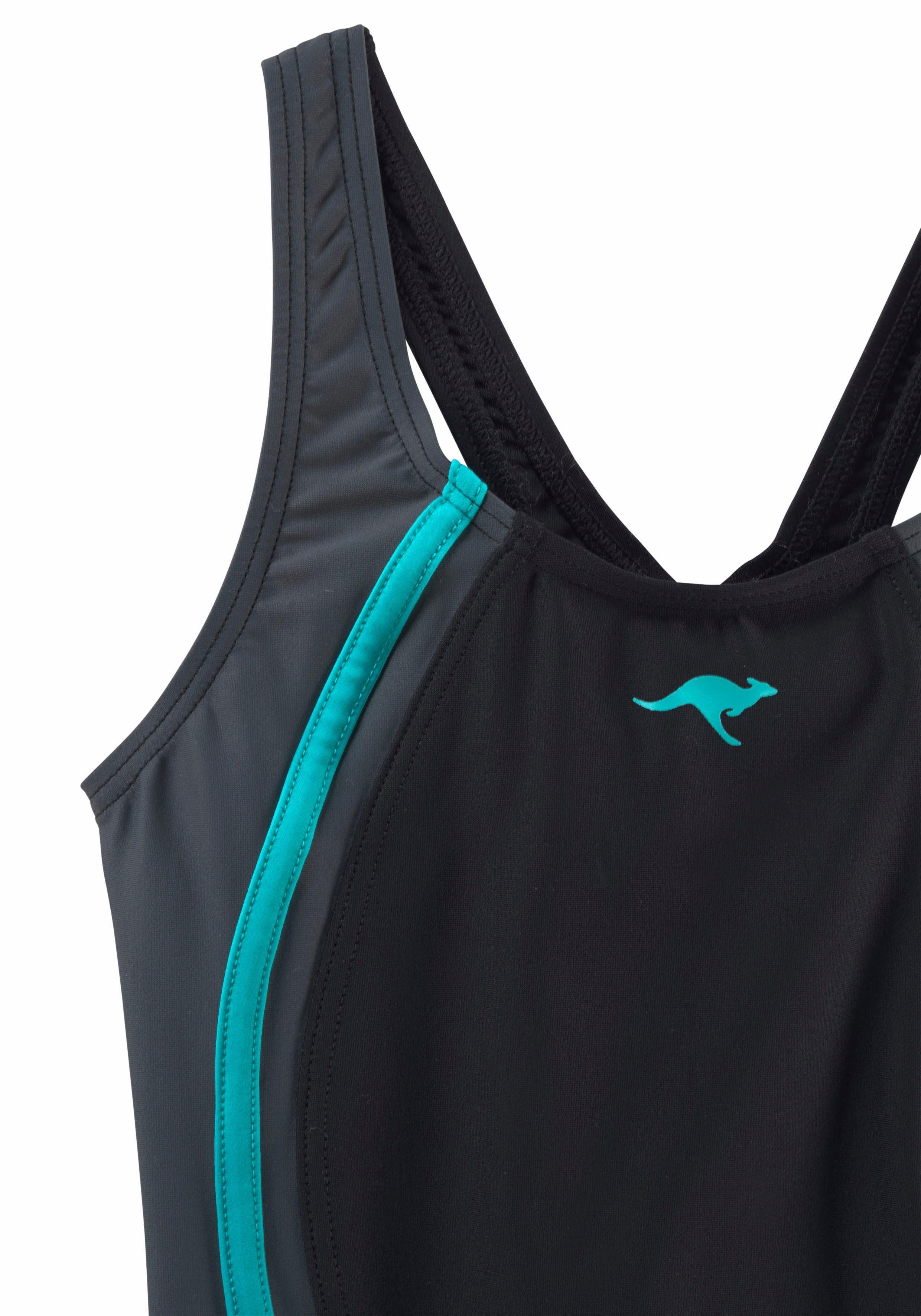 KangaROOS Badpak sportieve stijl, met contraststiksels, merk-logoprint