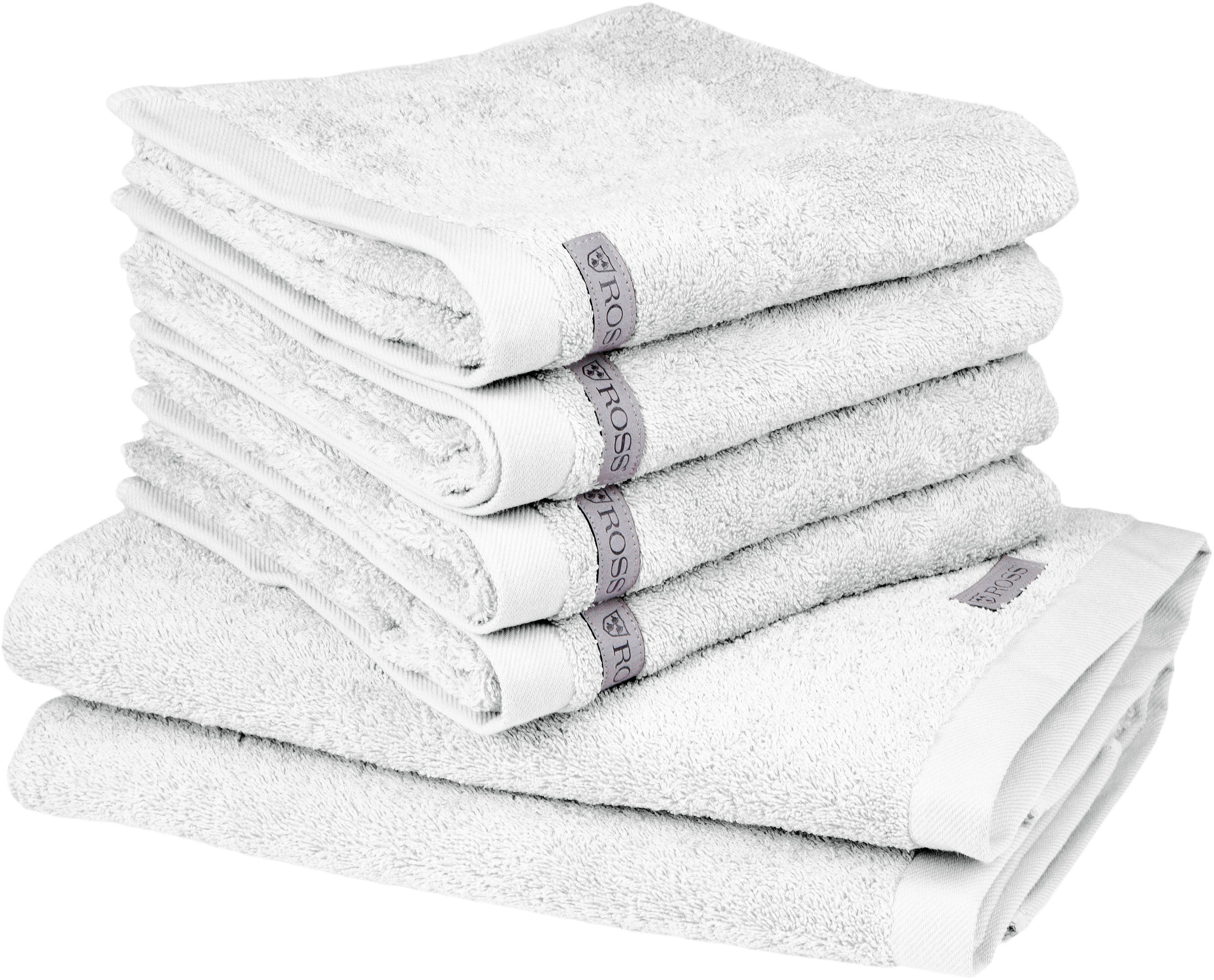 ROSS Handdoekenset Sinfonie bevat: handdoeken en badhanddoeken (set, 6-delig) handdoeken wit