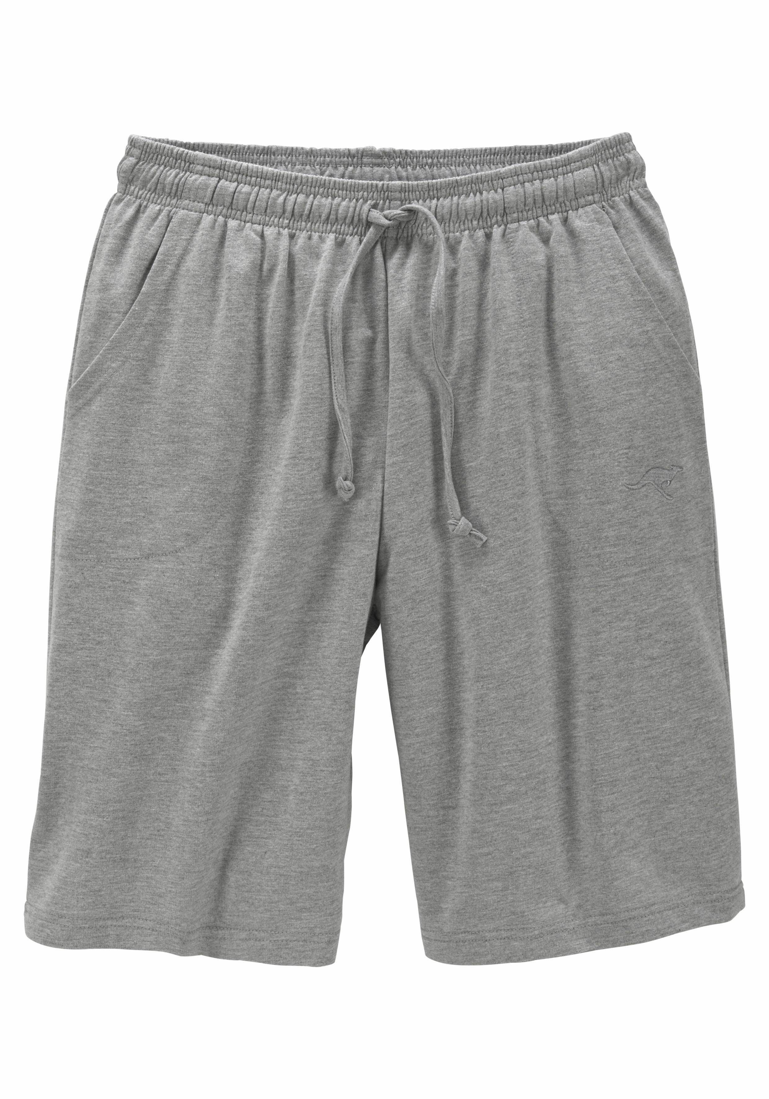 KangaROOS Sweatshort Korte joggingbroek van zachte sweatstof met koord