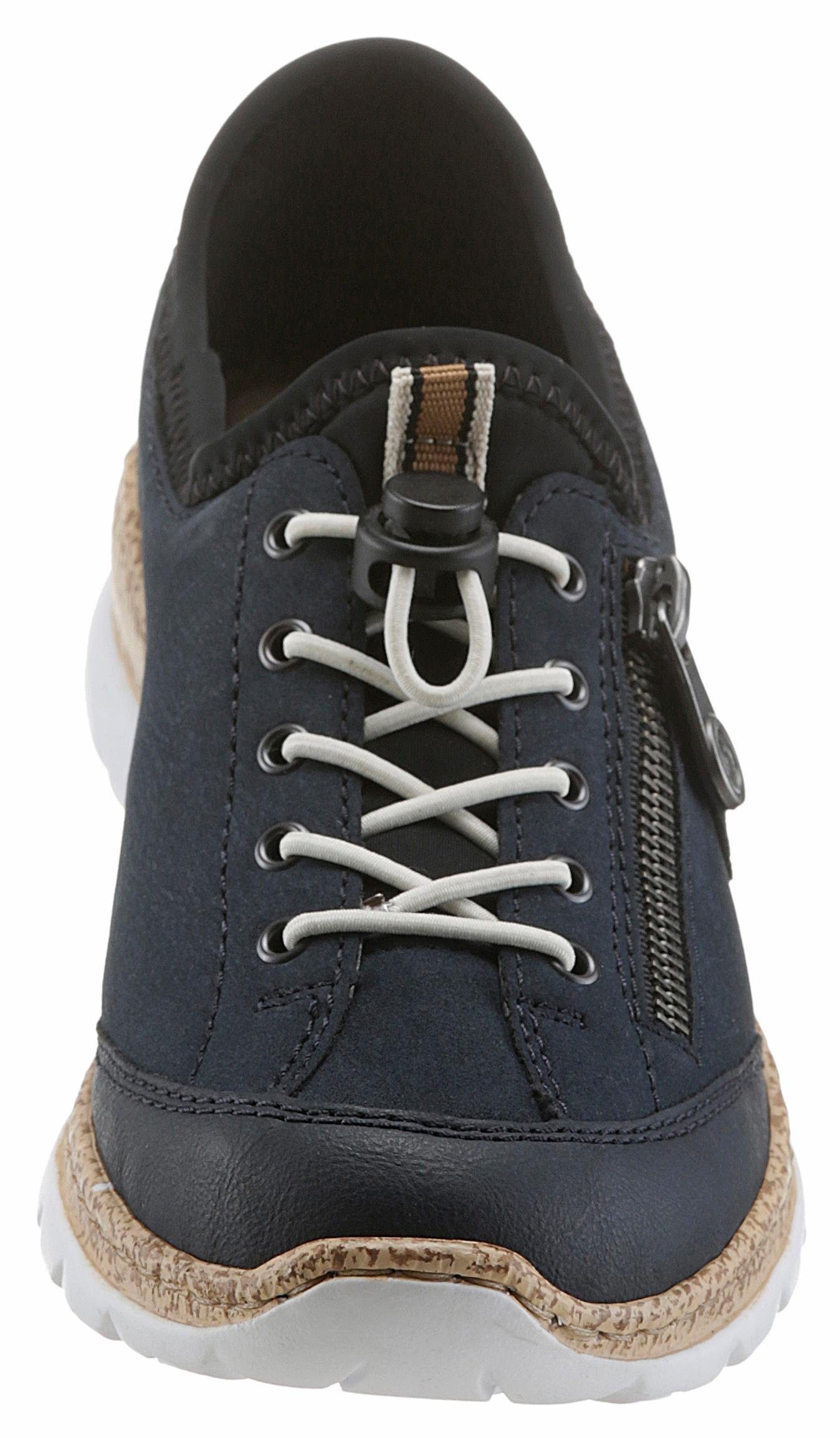 Rieker Slip-on sneakers Slipper, instapschoen met buitenrits