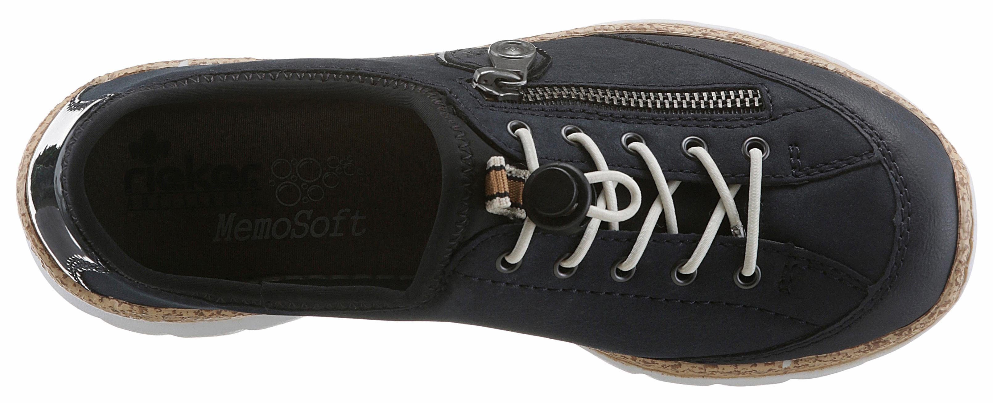 Rieker Slip-on sneakers Slipper, instapschoen met buitenrits