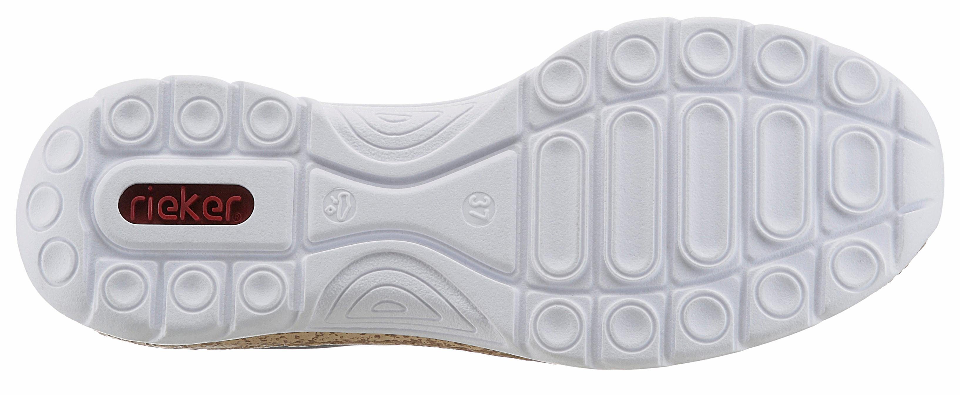 Rieker Slip-on sneakers Slipper, instapschoen met buitenrits