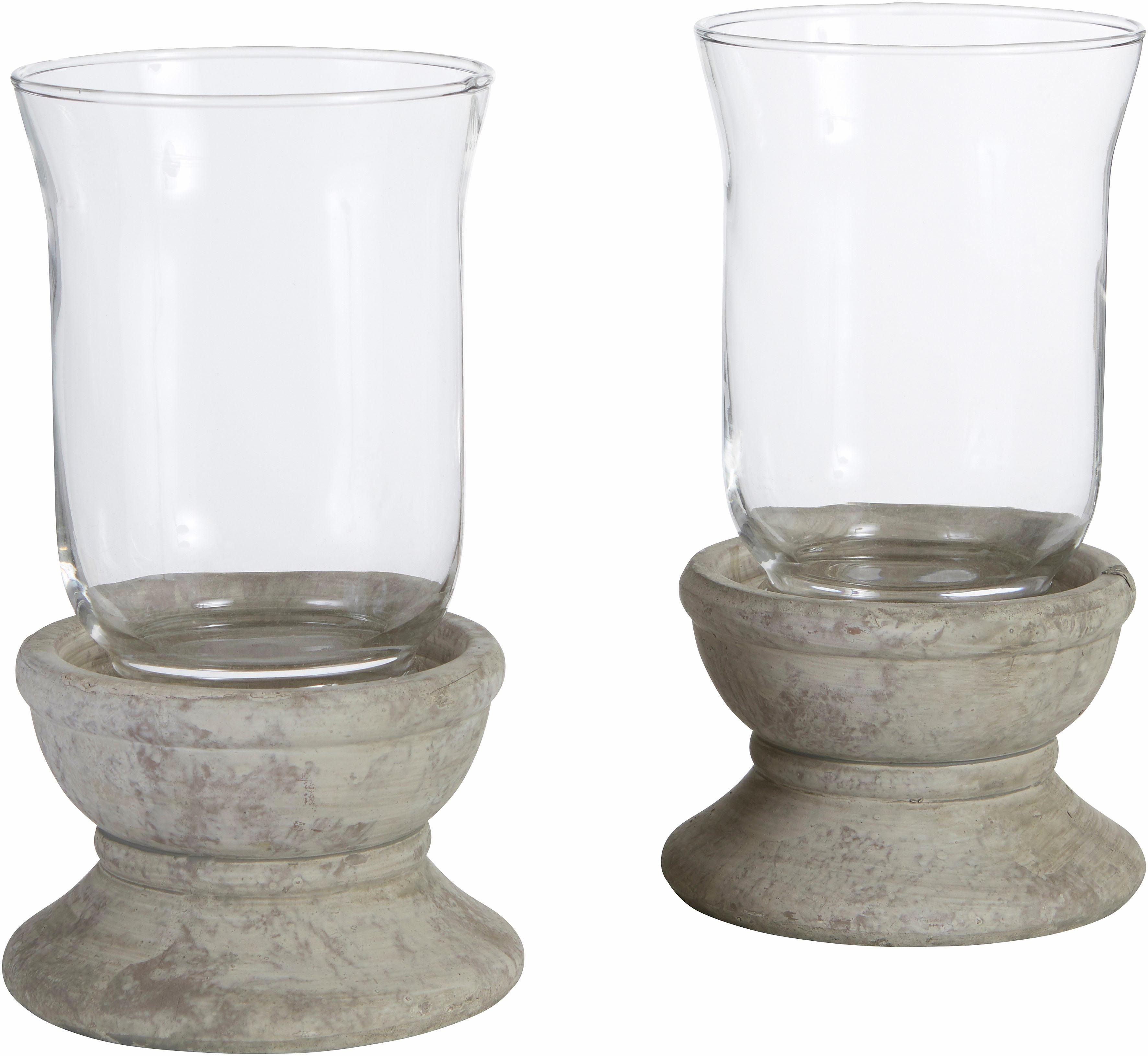 Home affaire Windlicht Antiek-windlicht (set, 2 stuks)