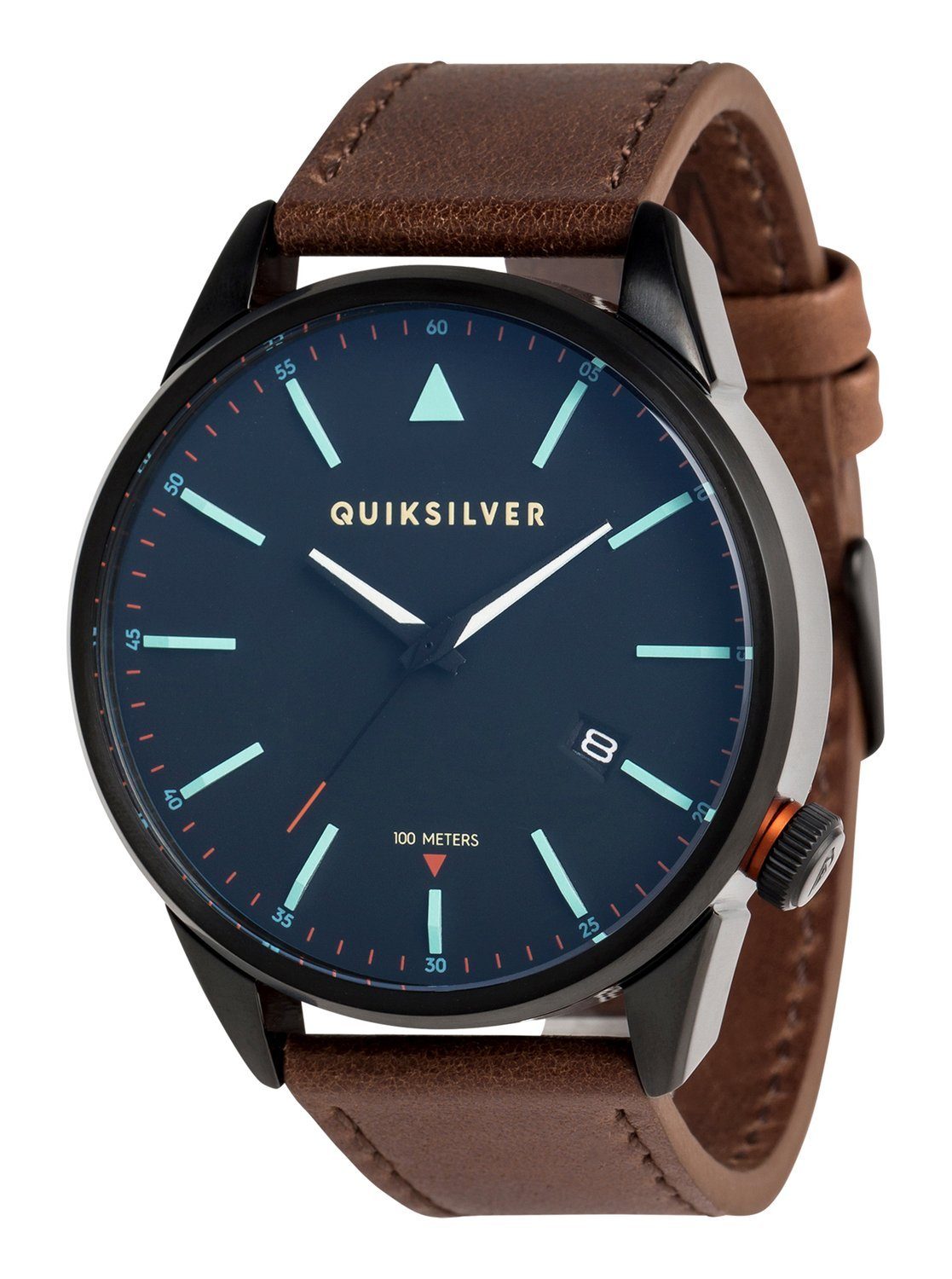 Quiksilver NU 15% KORTING: Quiksilver Analoog horloge The Timebox Leather