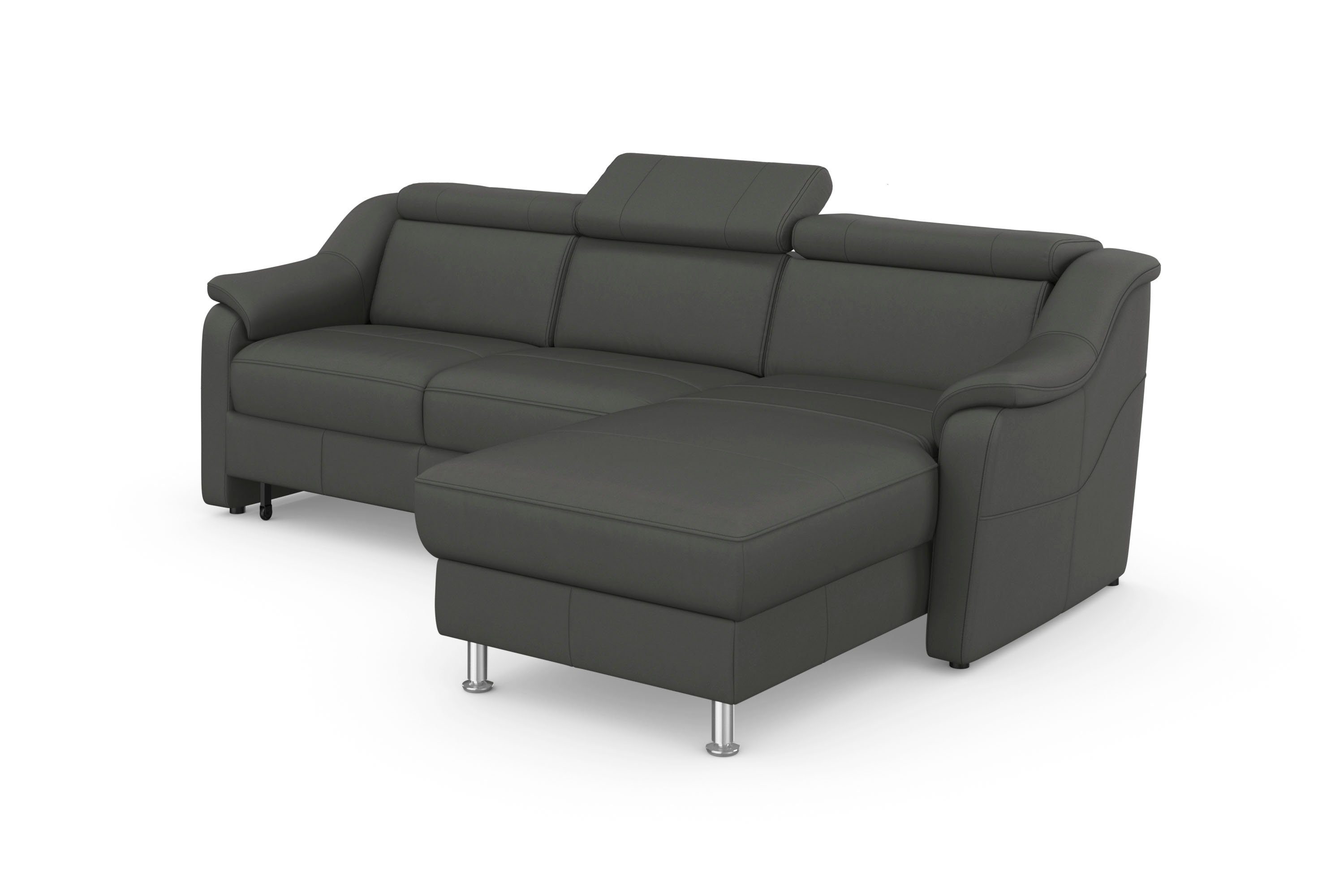 sit&more Hoekbank Freetown L-vorm met verstelbare hoofdsteun en comfortabele binnenvering