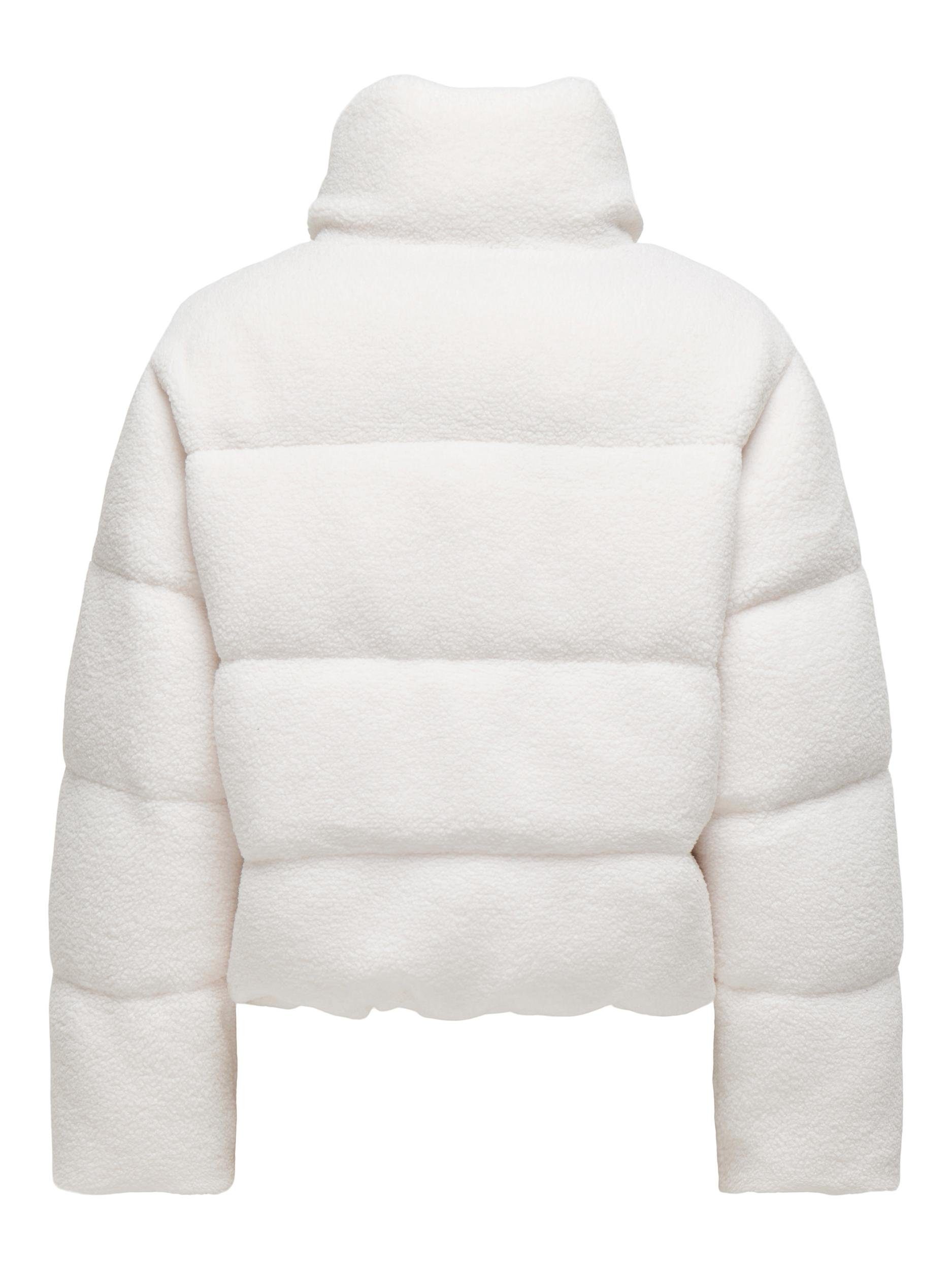 Only Gewatteerde jas ONLDOLLY TEDDY HIGHNECK PUFFER OTW