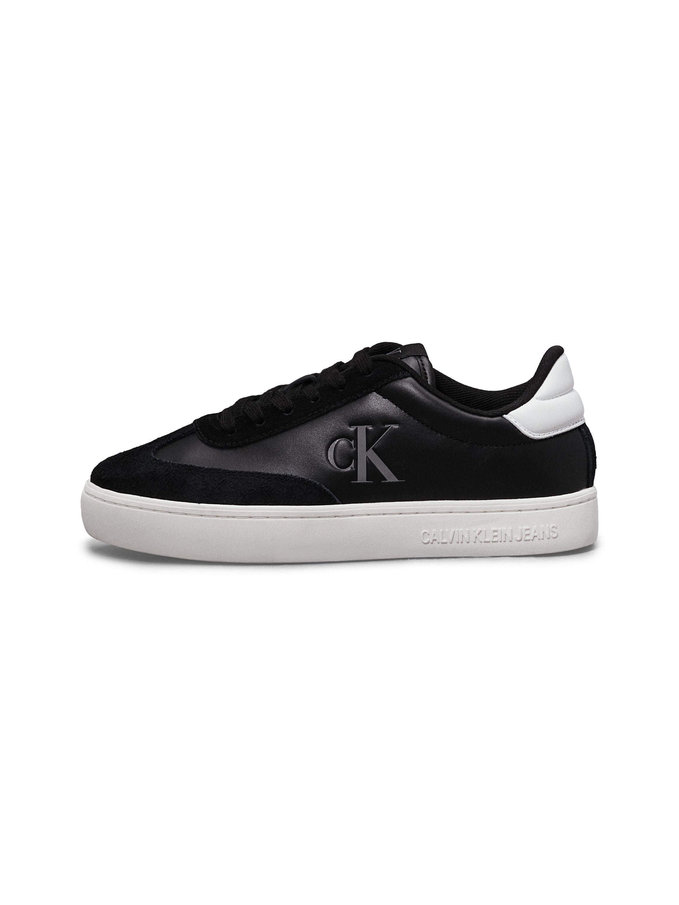 Calvin Klein Plateausneakers CLASSIC CUPSOLE LOW MG MIX veterschoen, lage schoen, vrijetijdsschoen met gepolsterde schachtversteviging