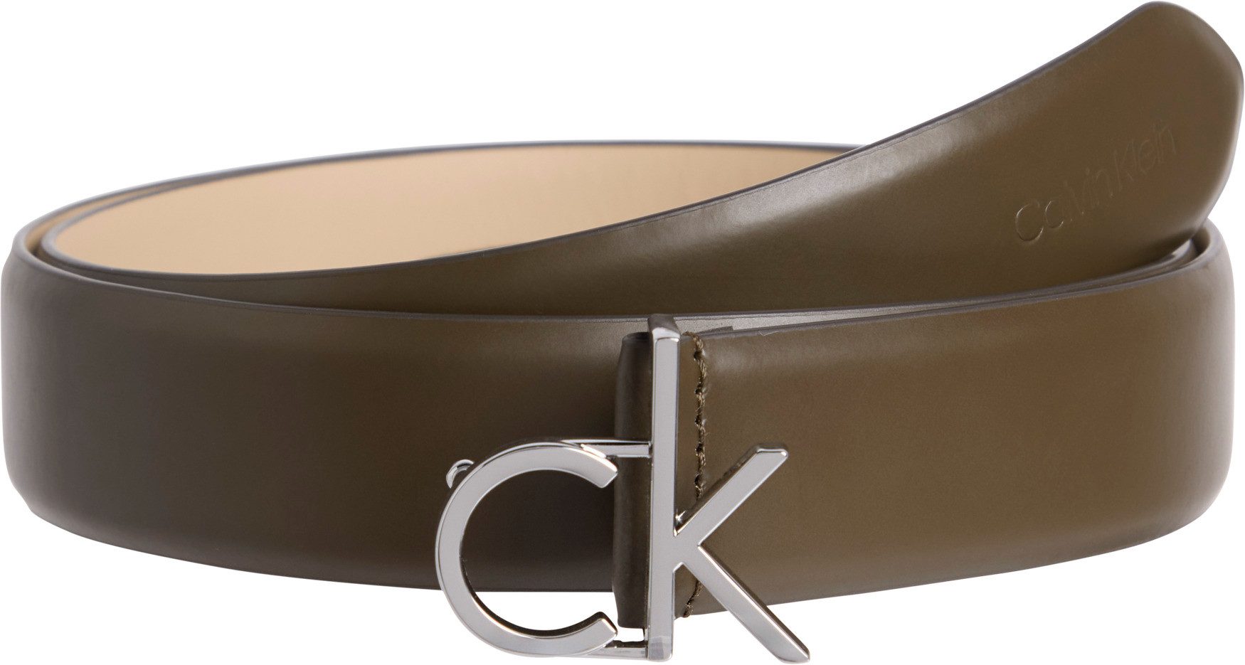 Calvin Klein Leren riem CK BUCKLE BELT 3.0_SMOOTH