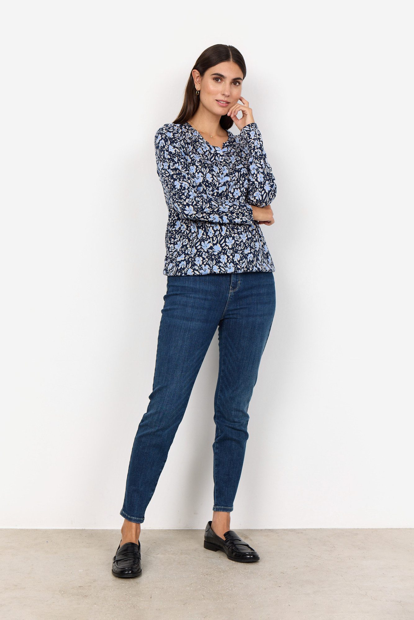 soyaconcept Gedessineerde blouse SC-FELICITY AOP 493