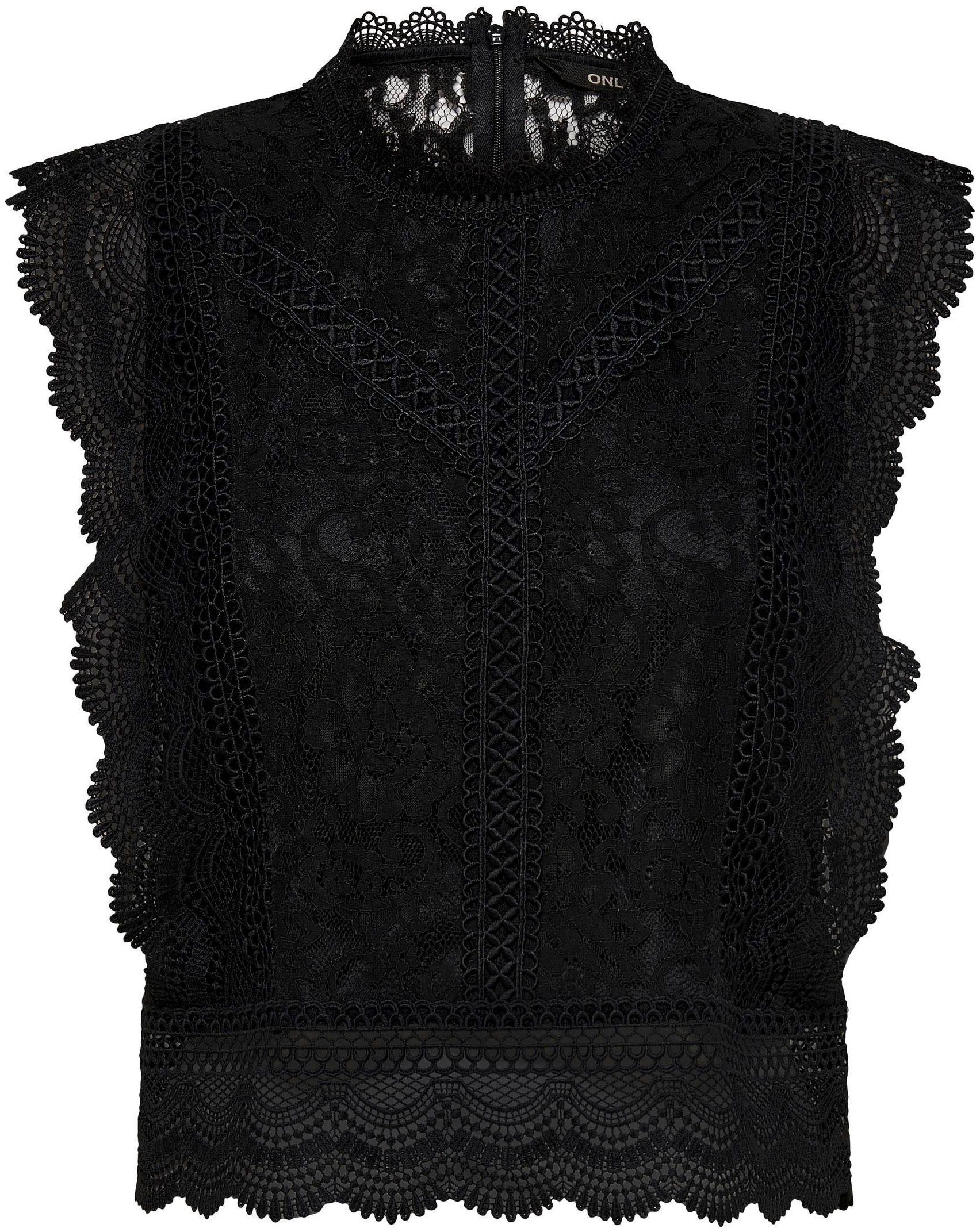 Only Kanten shirt ONLKARO S/L LACE TOP NOOS WVN