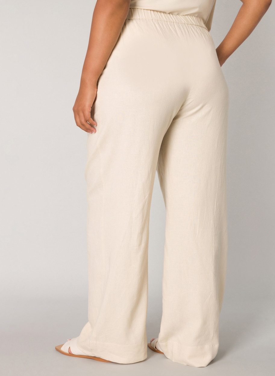 Base Level Curvy Linnen broek Yula