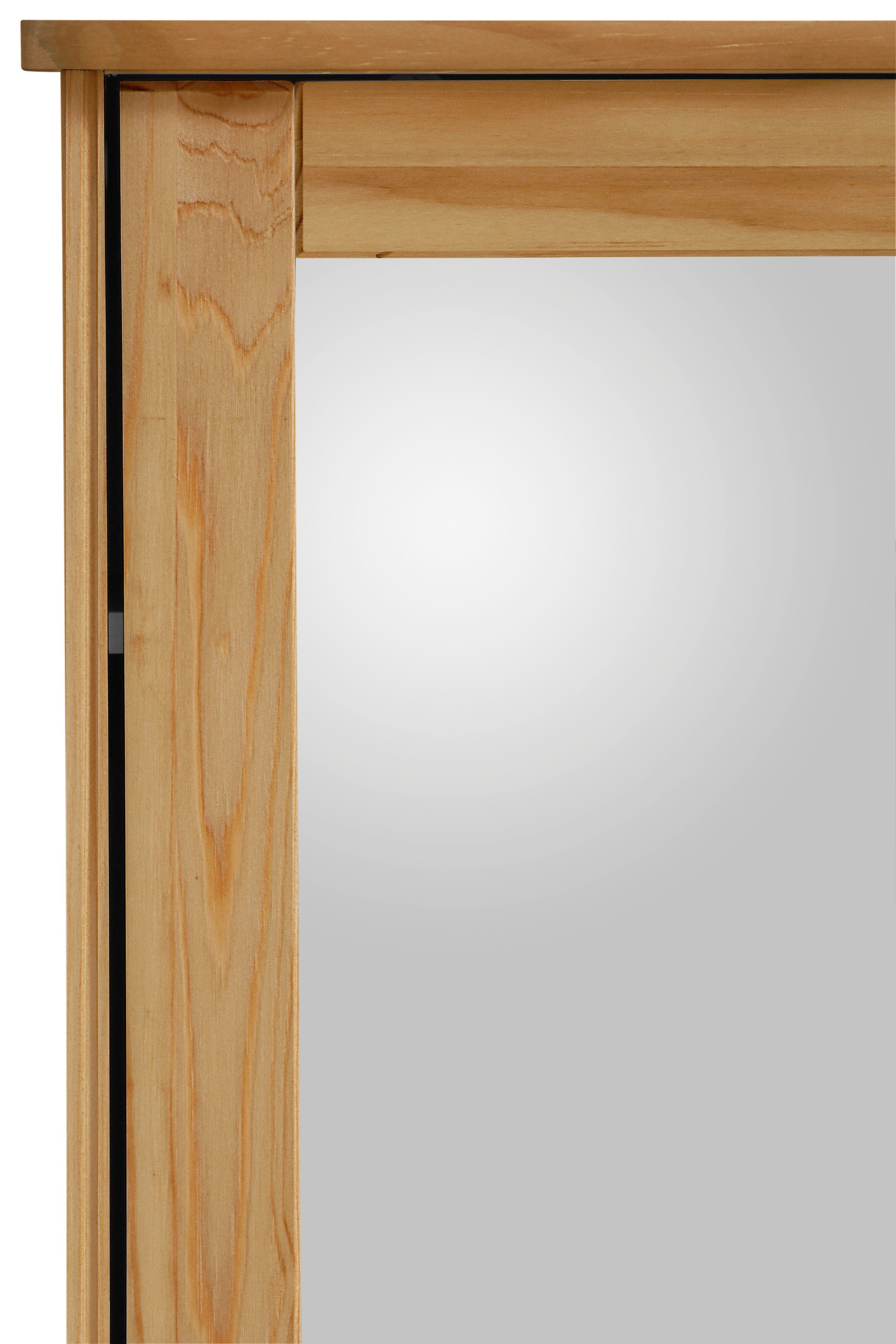 Home affaire Kledingkast Nekso met spiegel, breedte 114 cm, van mdf of massief hout, fsc®