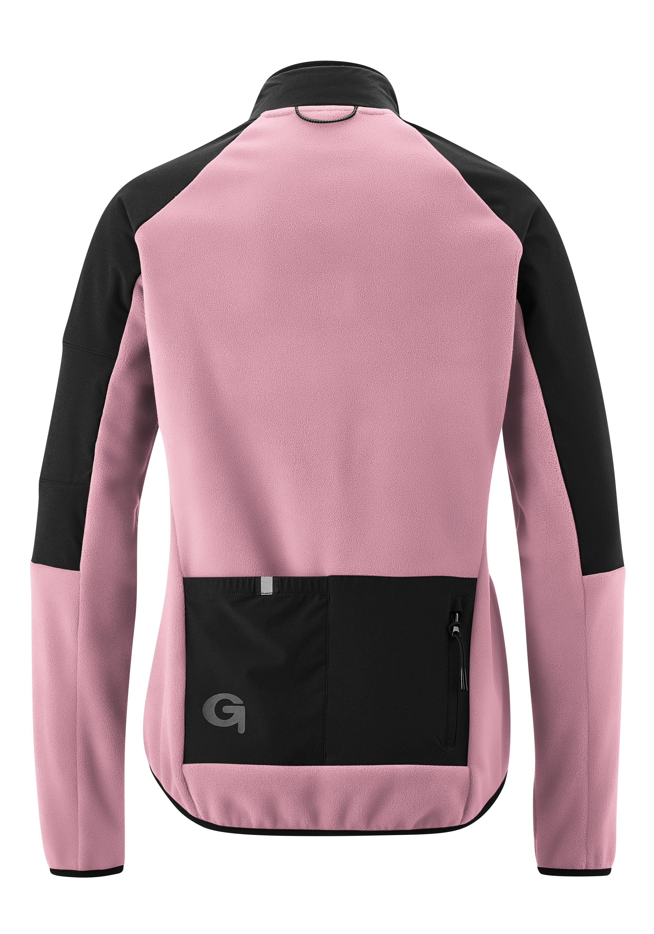 Gonso Fietsshirt Adventure Jersey Fleece D Dames fietstrui met lange mouwen, zacht fleece-materiaal, full-zip trui