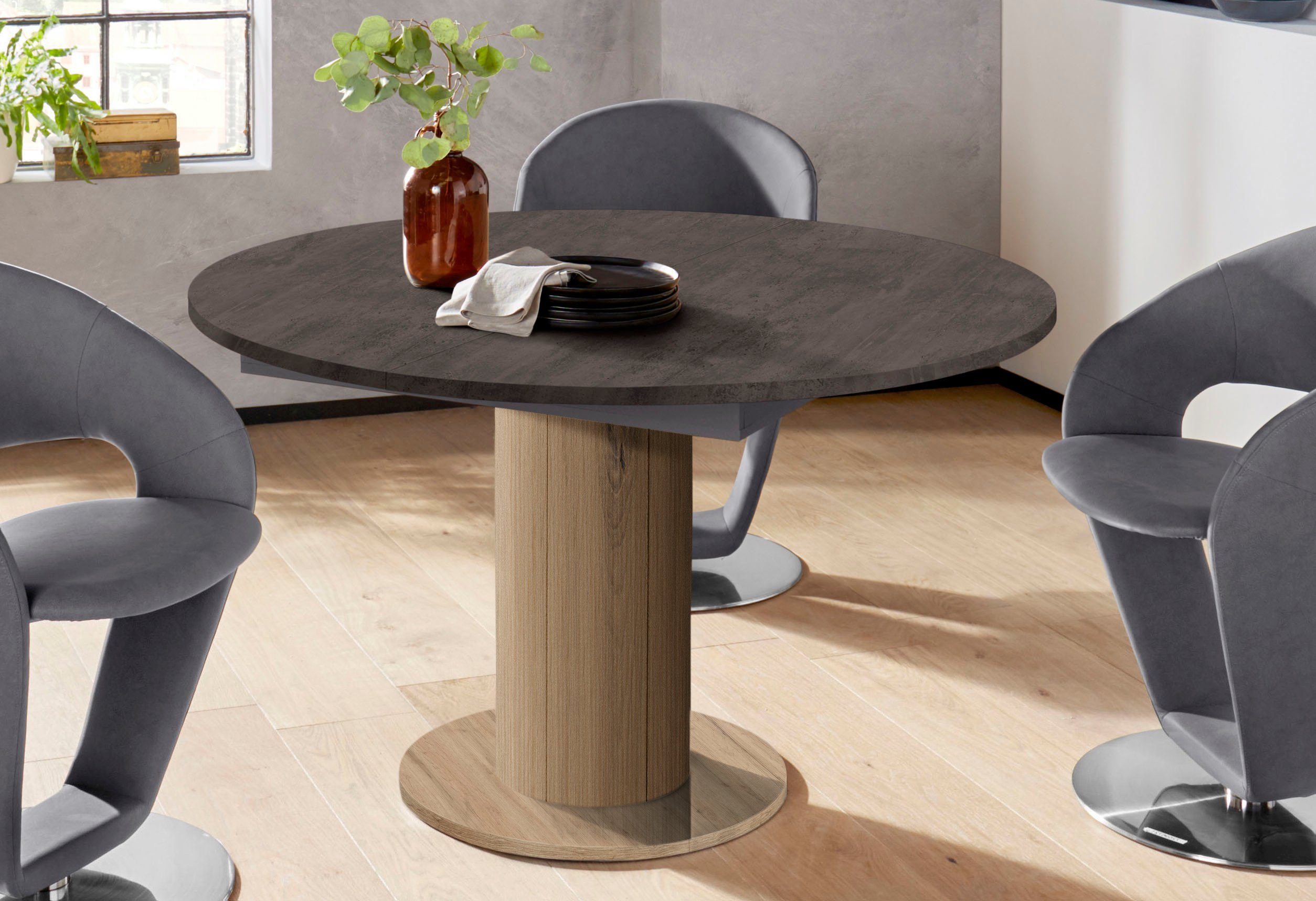 Mäusbacher Eettafel ronde, onderstelkolom