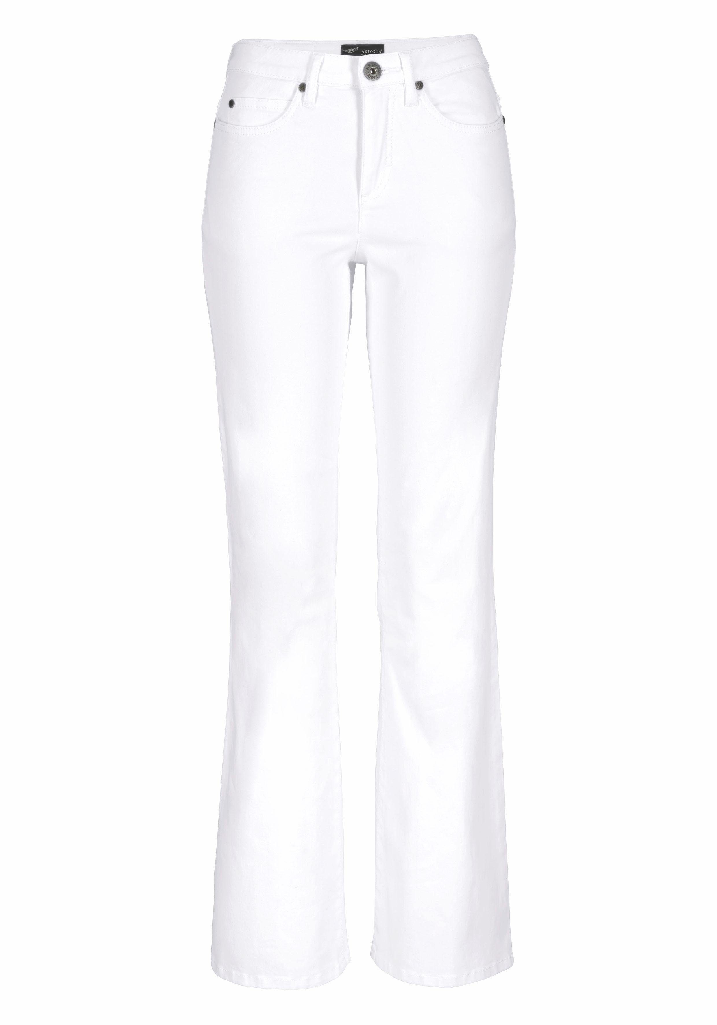 Arizona Bootcut jeans Comfort Fit uitlopende pasvorm, met steekzakken, hoge taille