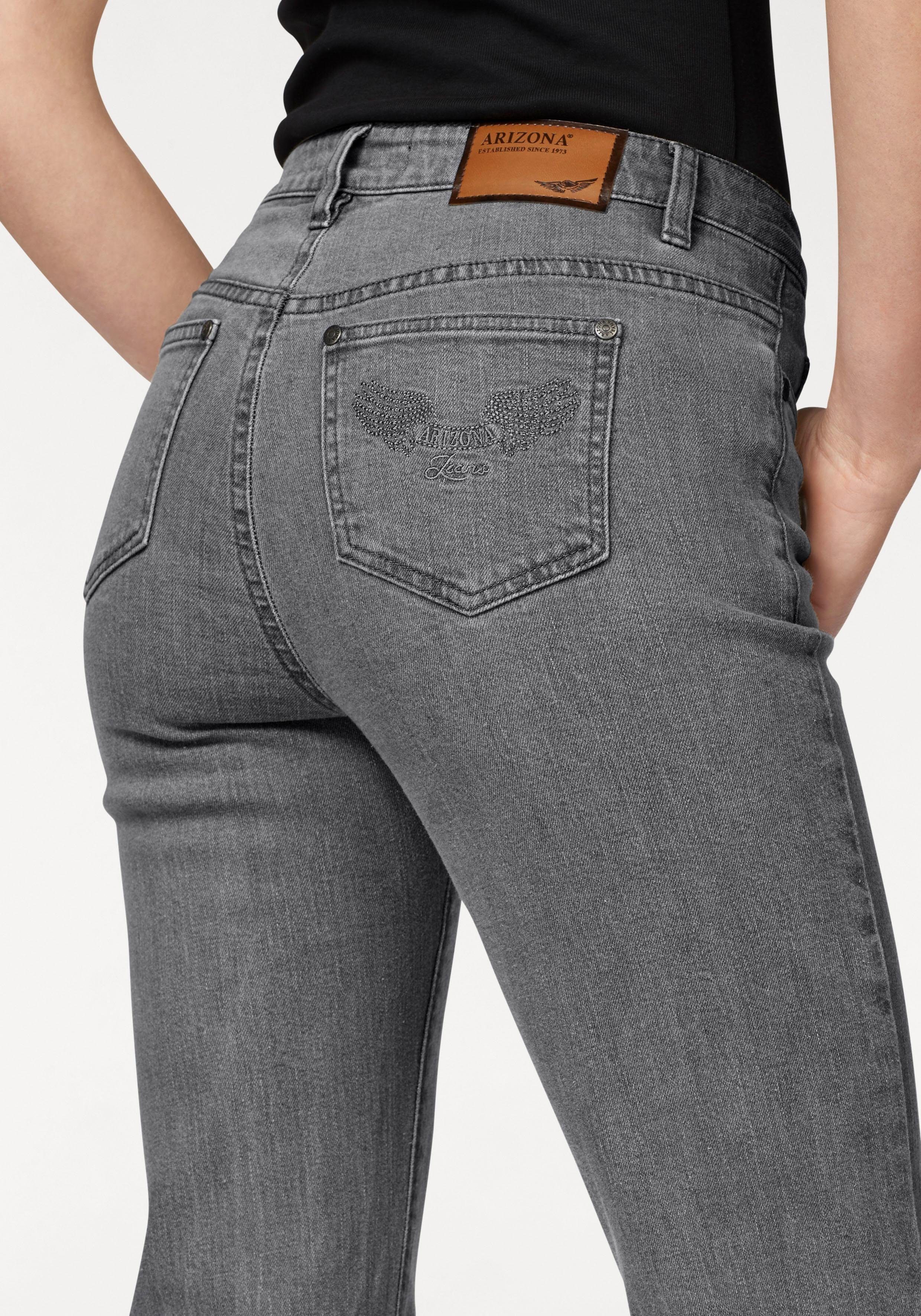 Arizona Bootcut jeans Comfort Fit uitlopende pasvorm, met steekzakken, hoge taille