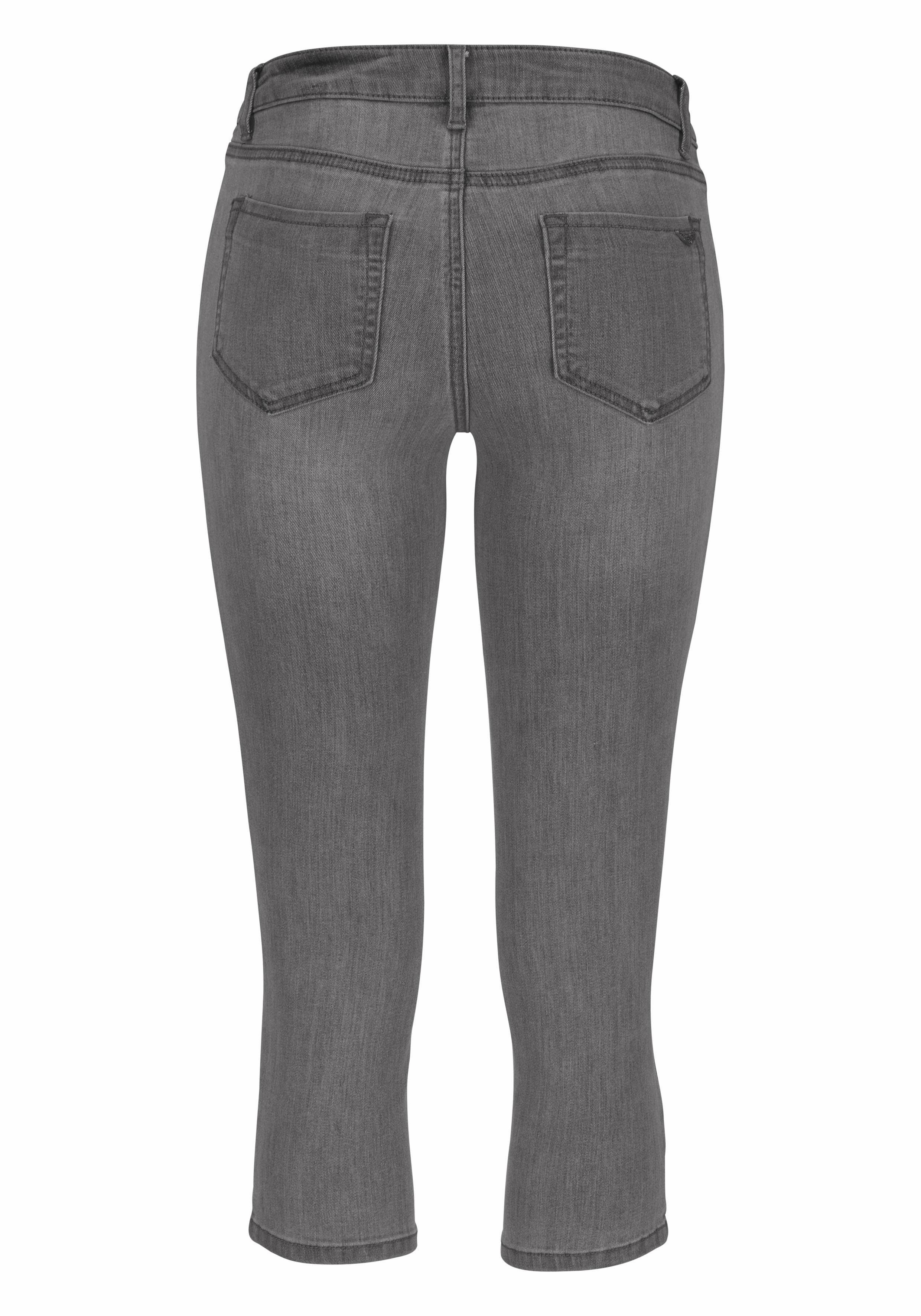 Arizona Capri jeans Ultra Stretch extra-strakke snit, modieuze beenafsluiting met split