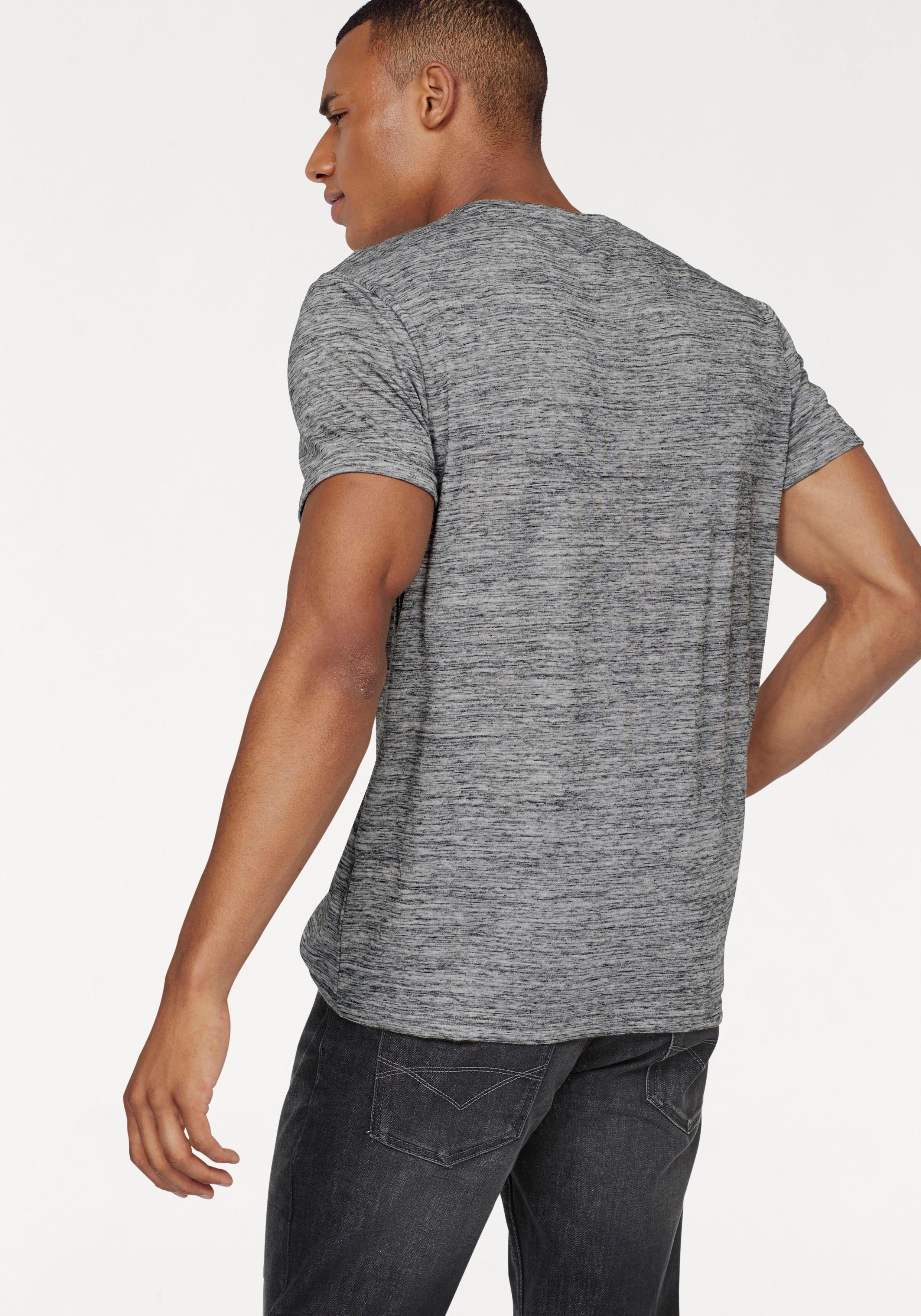 Bruno Banani T-shirt Korte mouwen, slim fit, effen, ronde hals