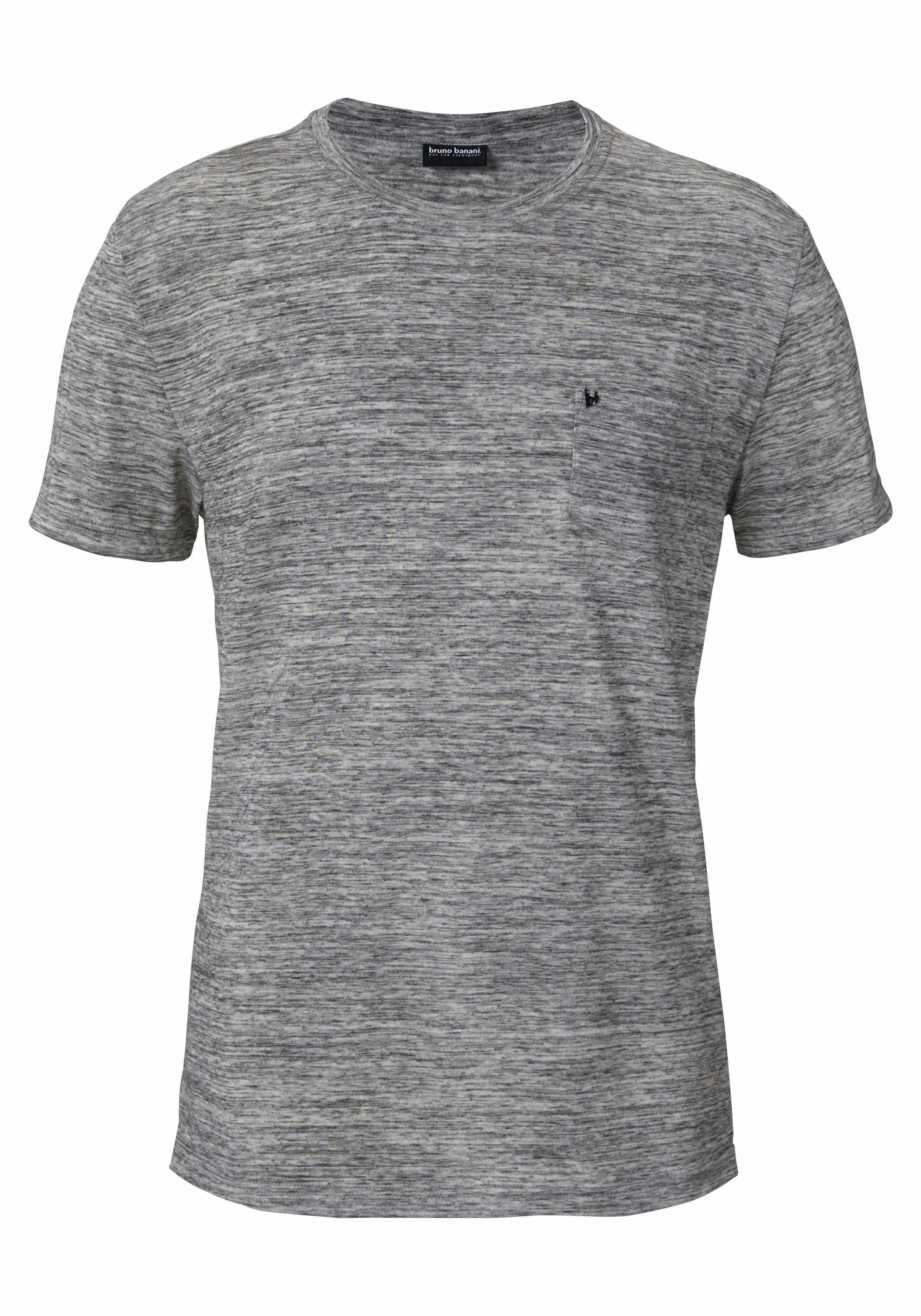 Bruno Banani T-shirt Korte mouwen, slim fit, effen, ronde hals