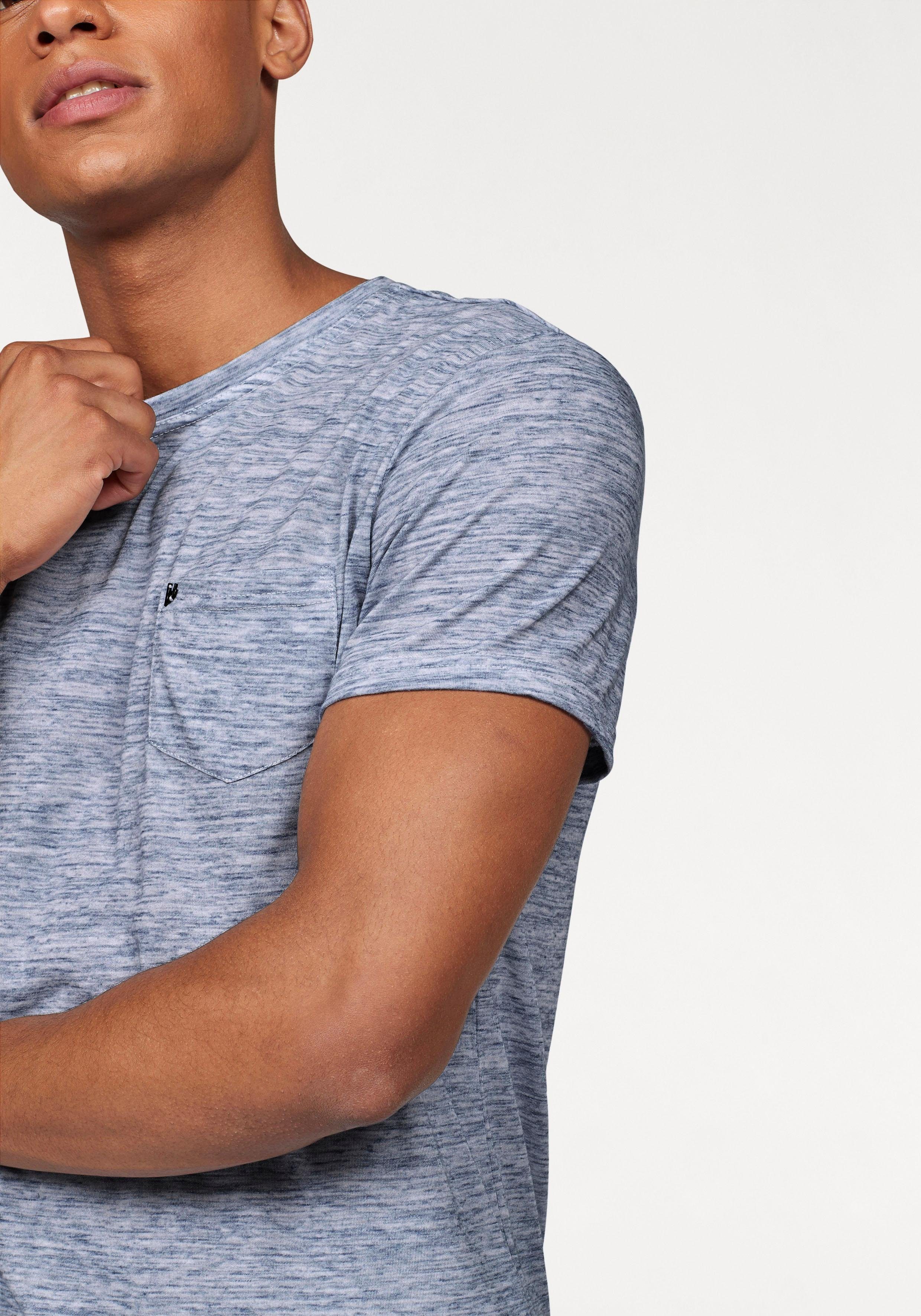 Bruno Banani T-shirt Korte mouwen, slim fit, effen, ronde hals