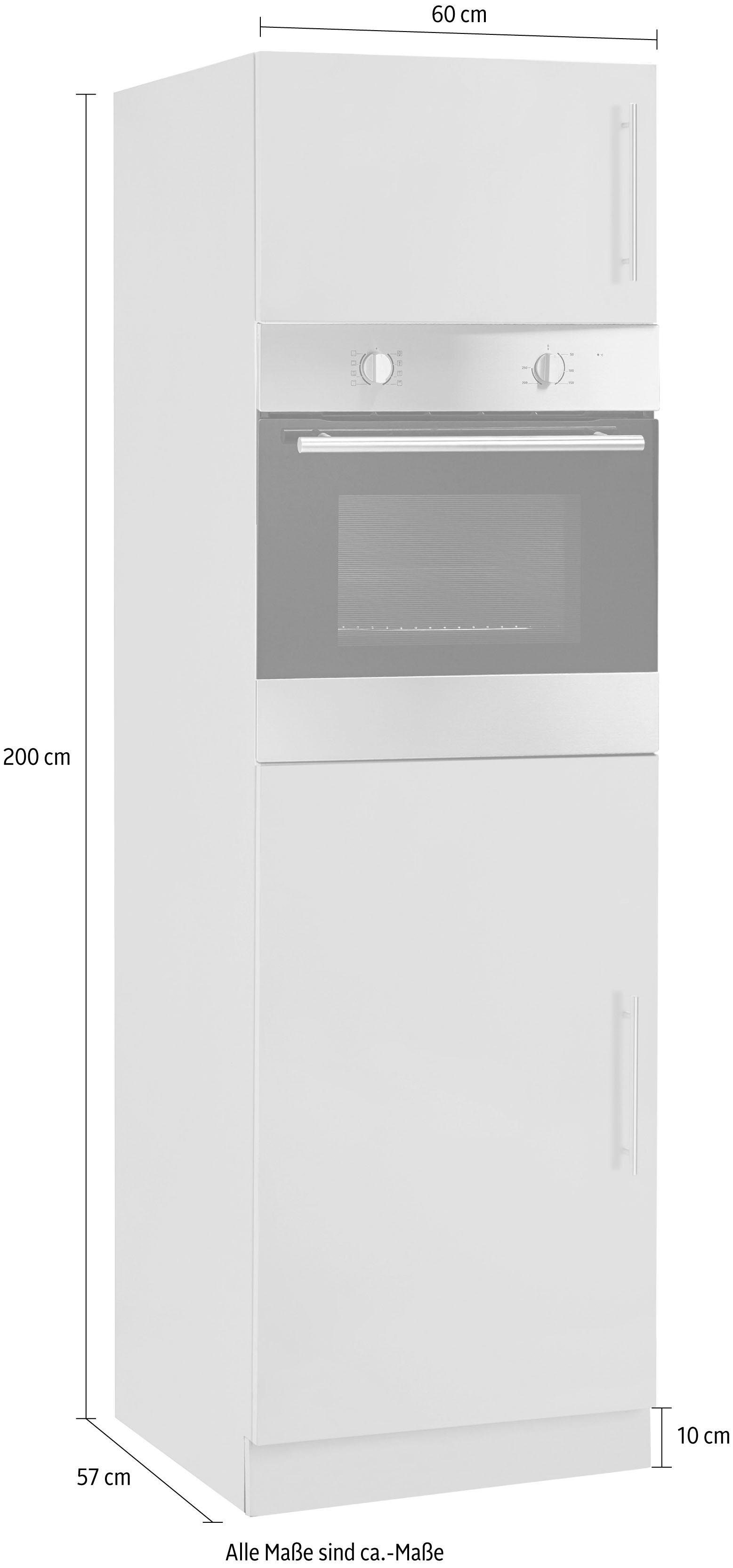 wiho Küchen Oven-/koelkastombouw Cali 60 cm breed
