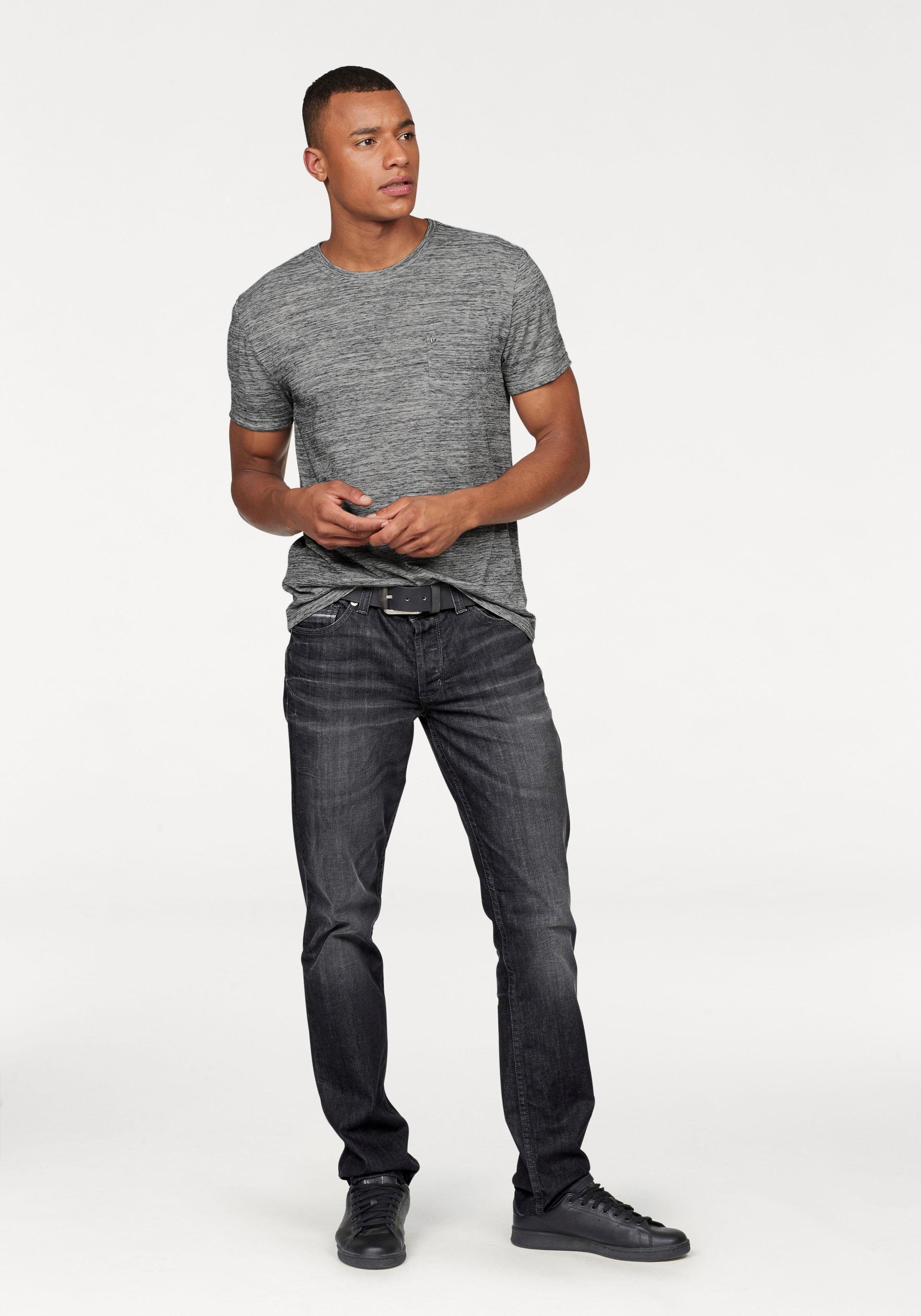 Bruno Banani T-shirt Korte mouwen, slim fit, effen, ronde hals