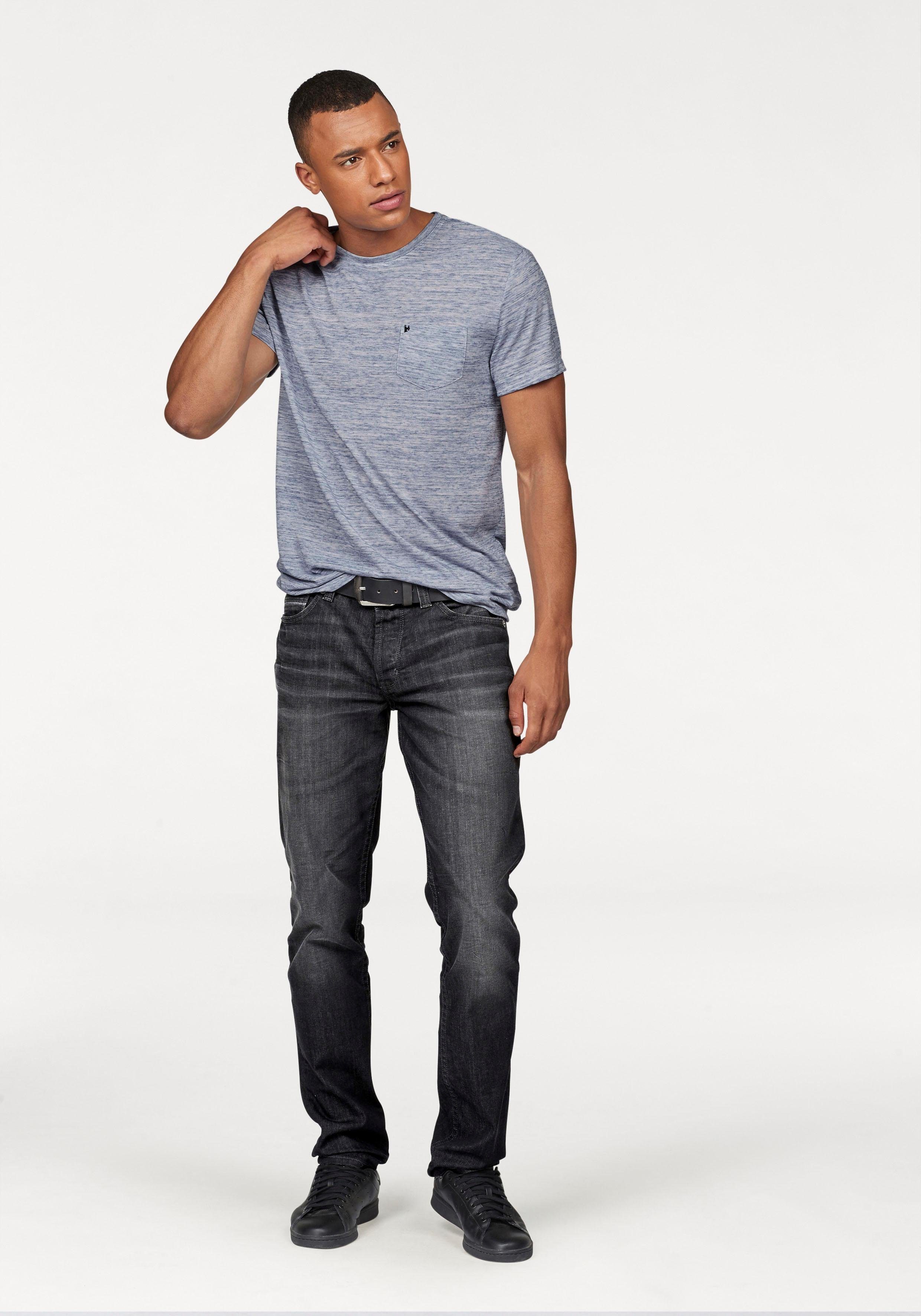 Bruno Banani T-shirt Korte mouwen, slim fit, effen, ronde hals