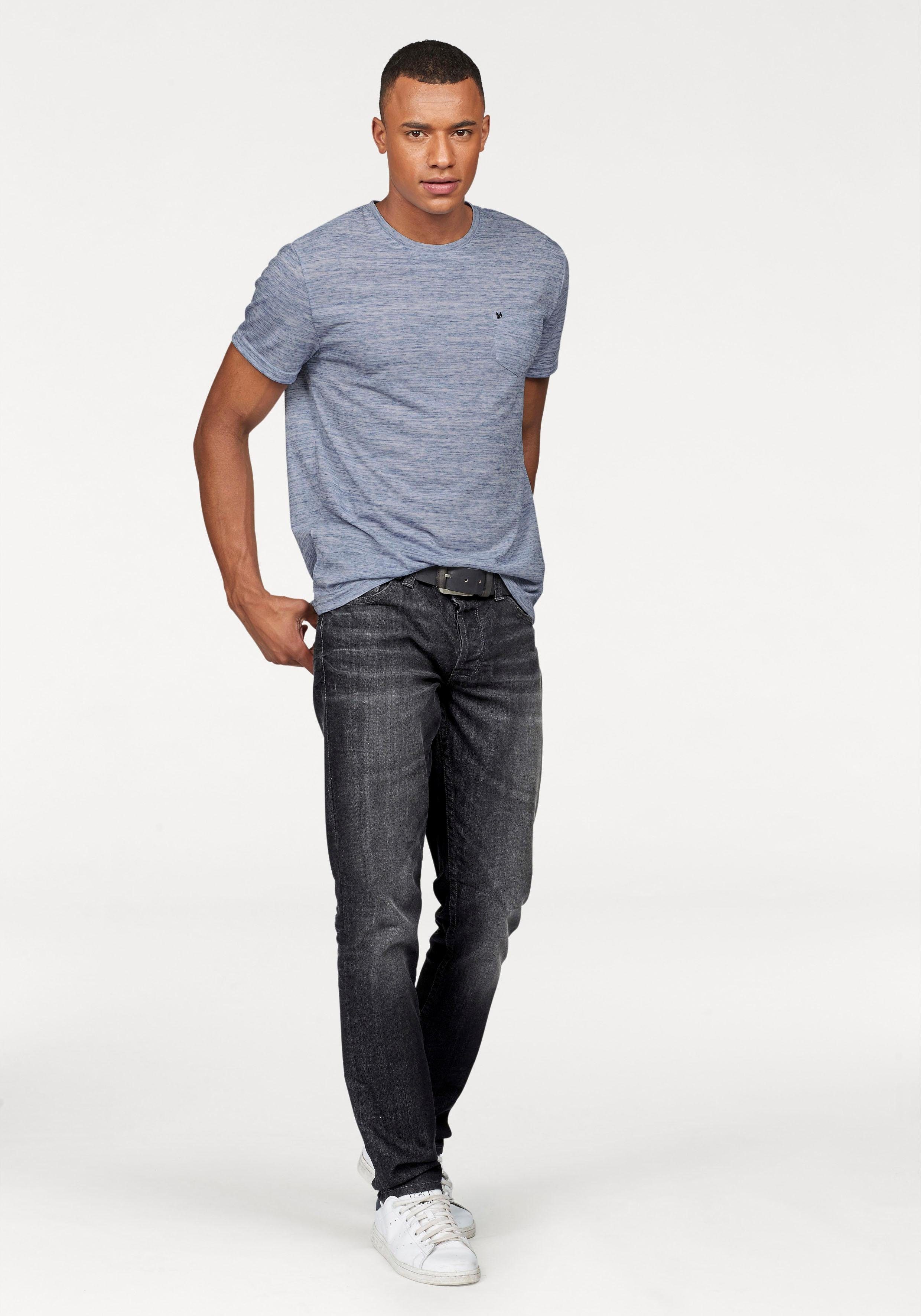 Bruno Banani T-shirt Korte mouwen, slim fit, effen, ronde hals