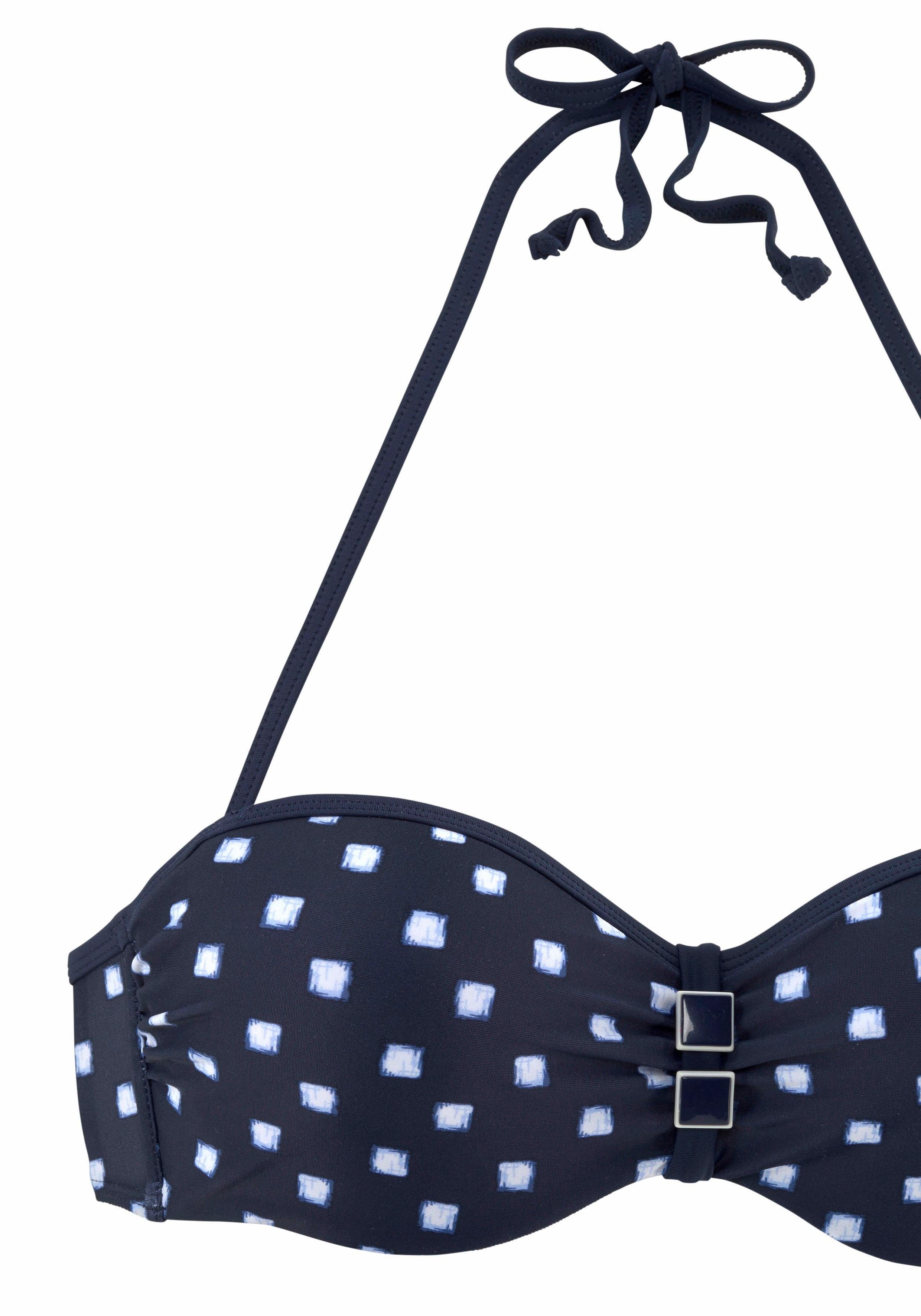 Lascana Beugelbikini in bandeaumodel met sieraccessoires