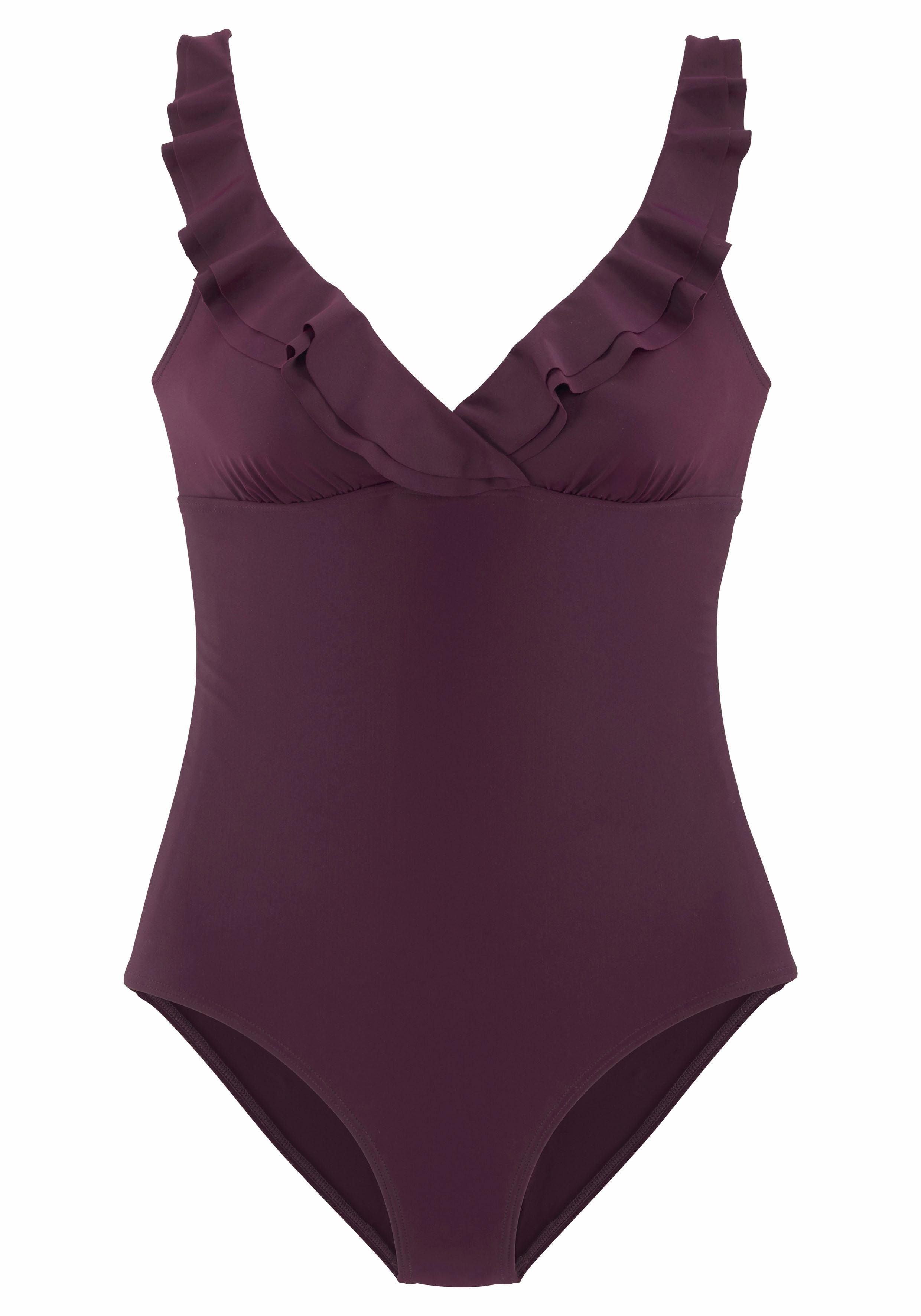 Jette Joop Badpak met elegante ruche en modellerend effect
